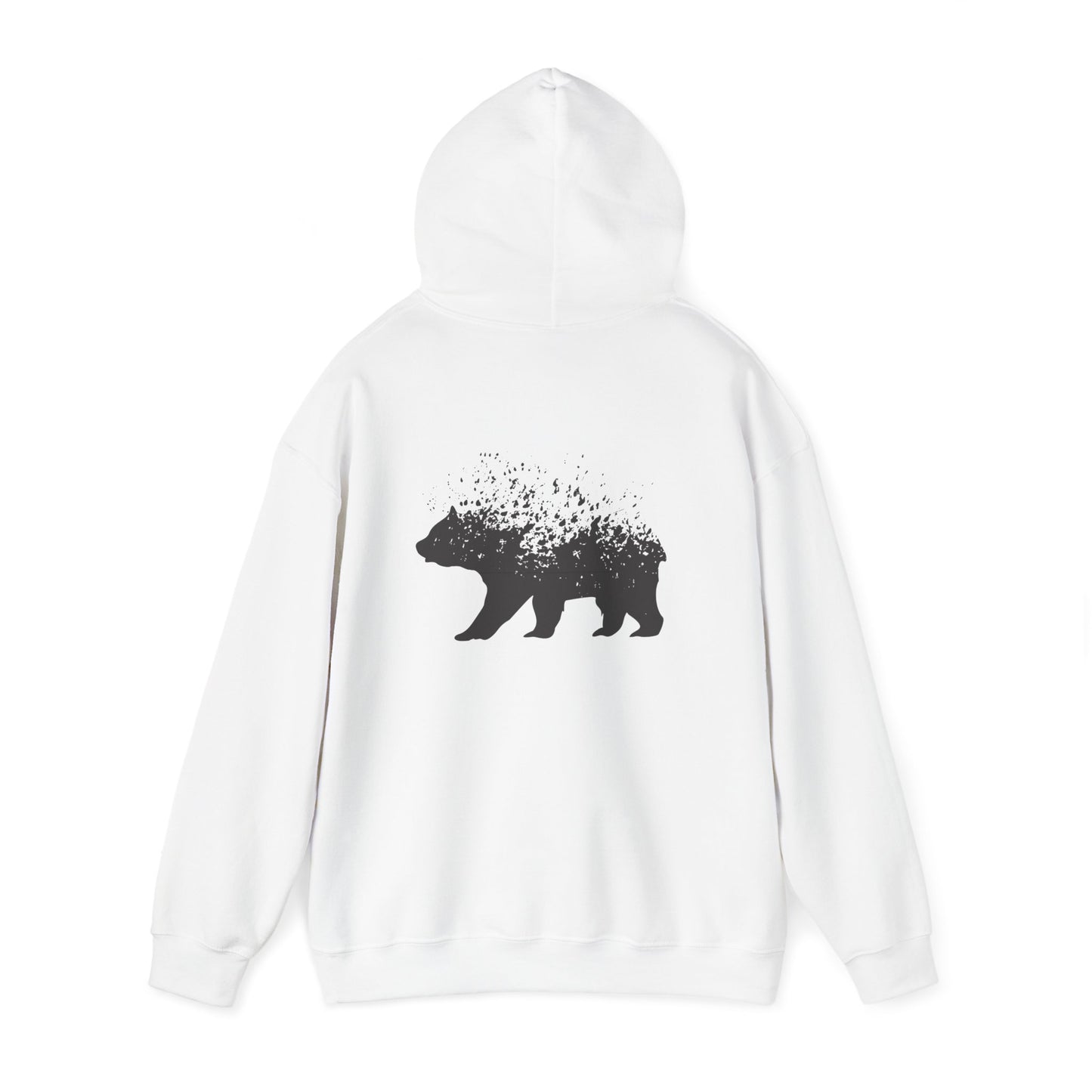 Nature-Inspired Bear Hoodie | Unisex Heavy Blend™ Sweatshirt | Cozy Forest Design