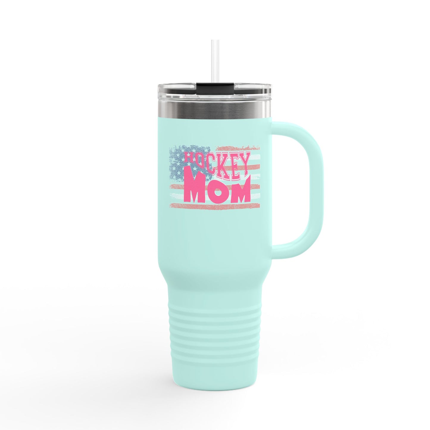 Hockey Mom America Insulated Travel Mug - 40oz | Perfect Gift for Sports Enthusiasts