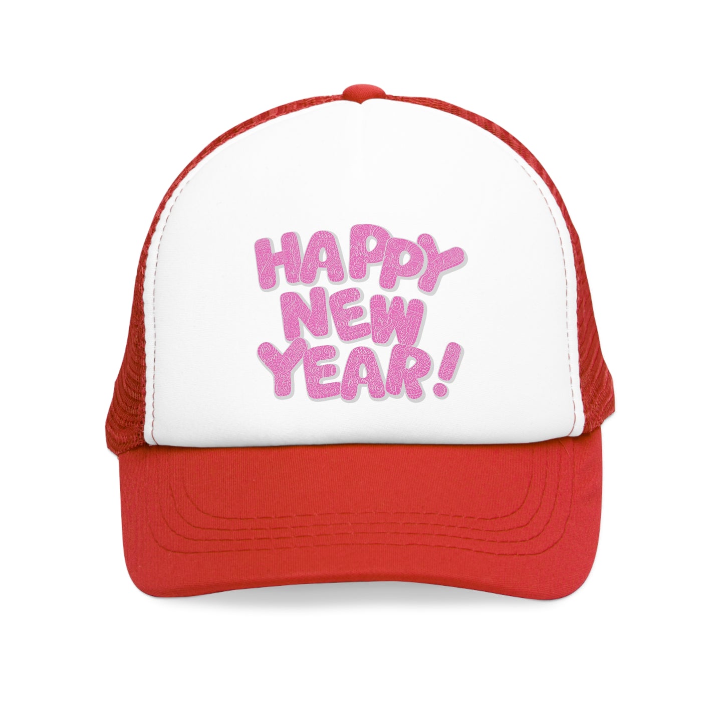 Happy New Year Mesh Cap - Festive and Fun Hat for Celebrations