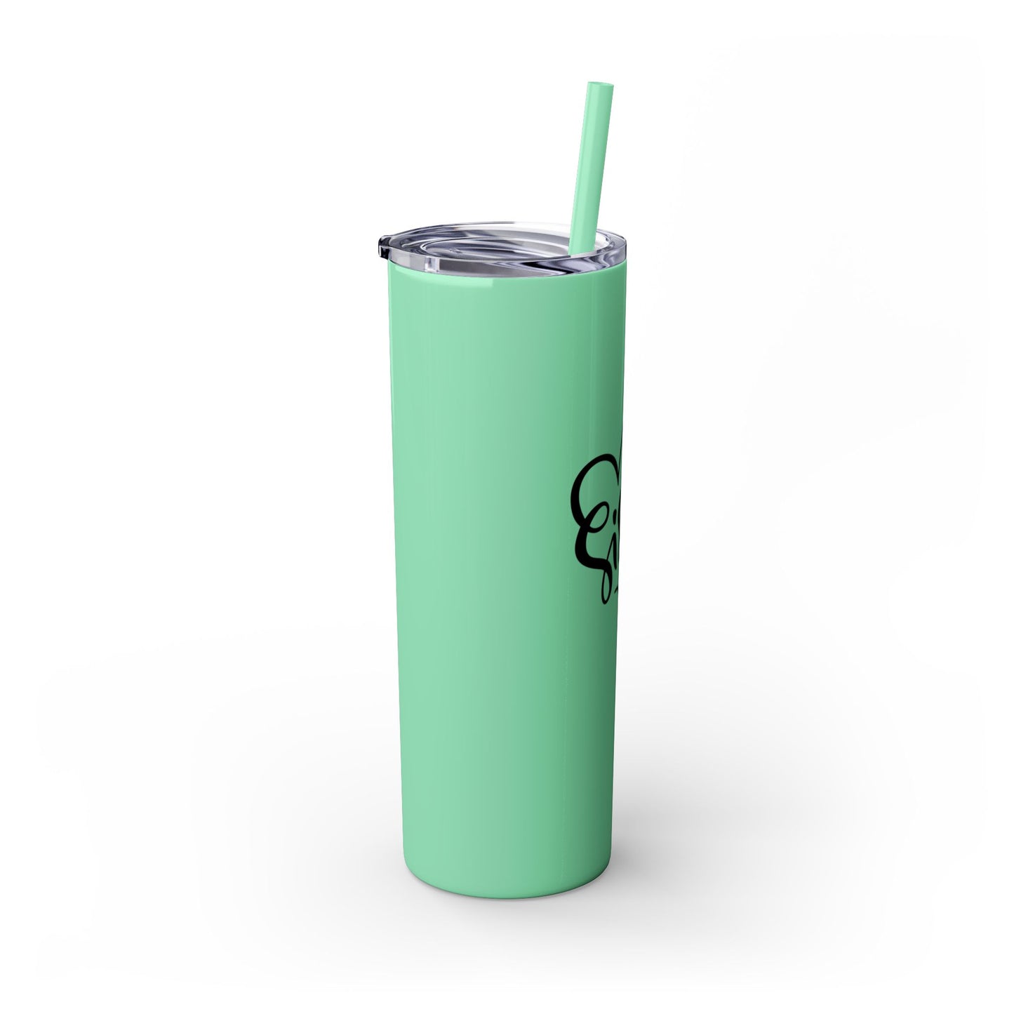 Sister Love Skinny Tumbler with Straw - 20oz Travel Mug