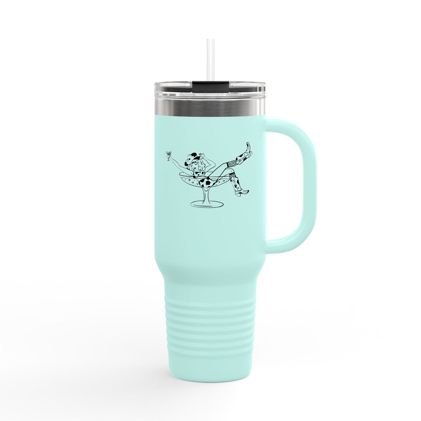 Chic Cocktail Girl Insulated Travel Mug - 40oz Martini Vibes