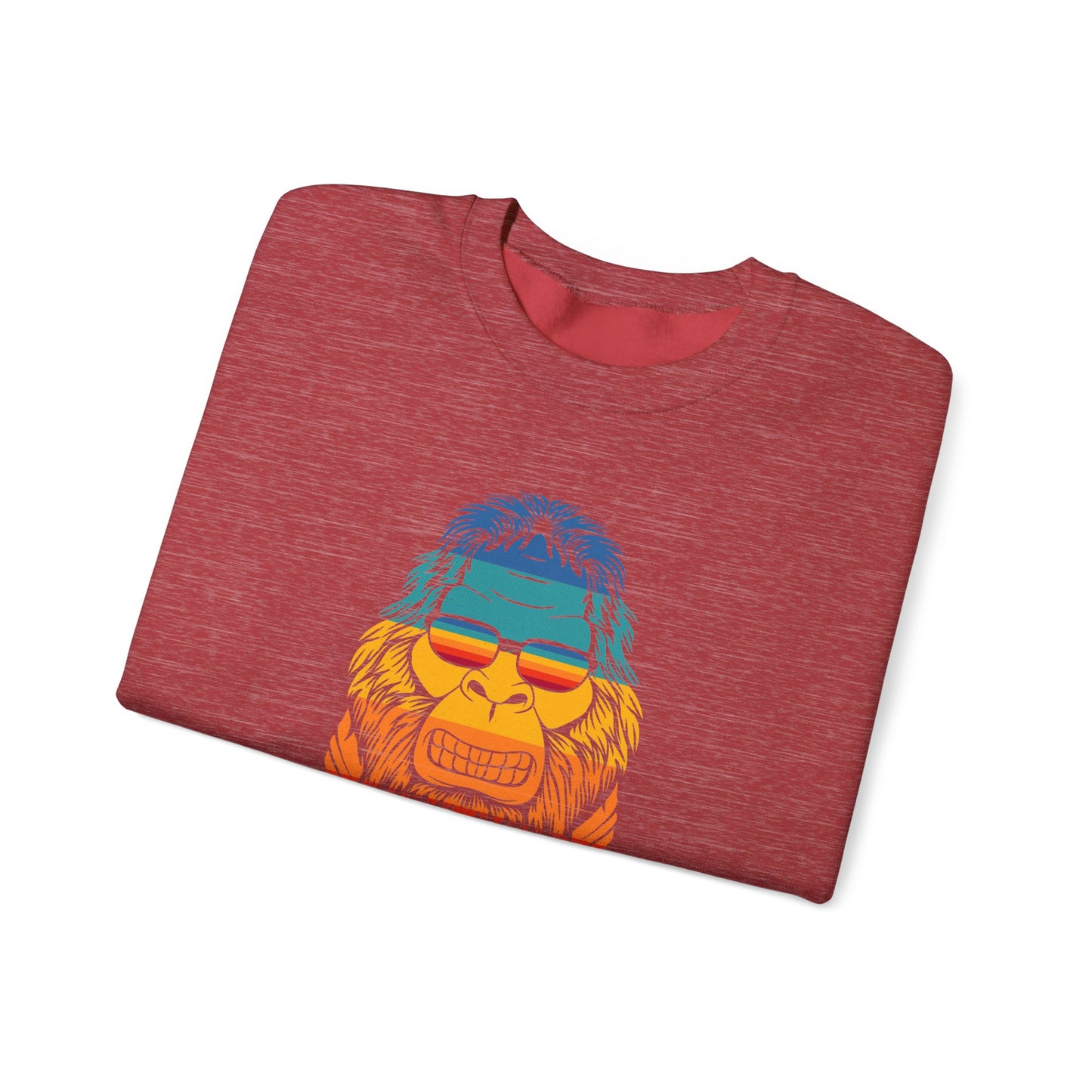 Chill Vibes Sunglass Gorilla Print Unisex Crewneck Sweatshirt