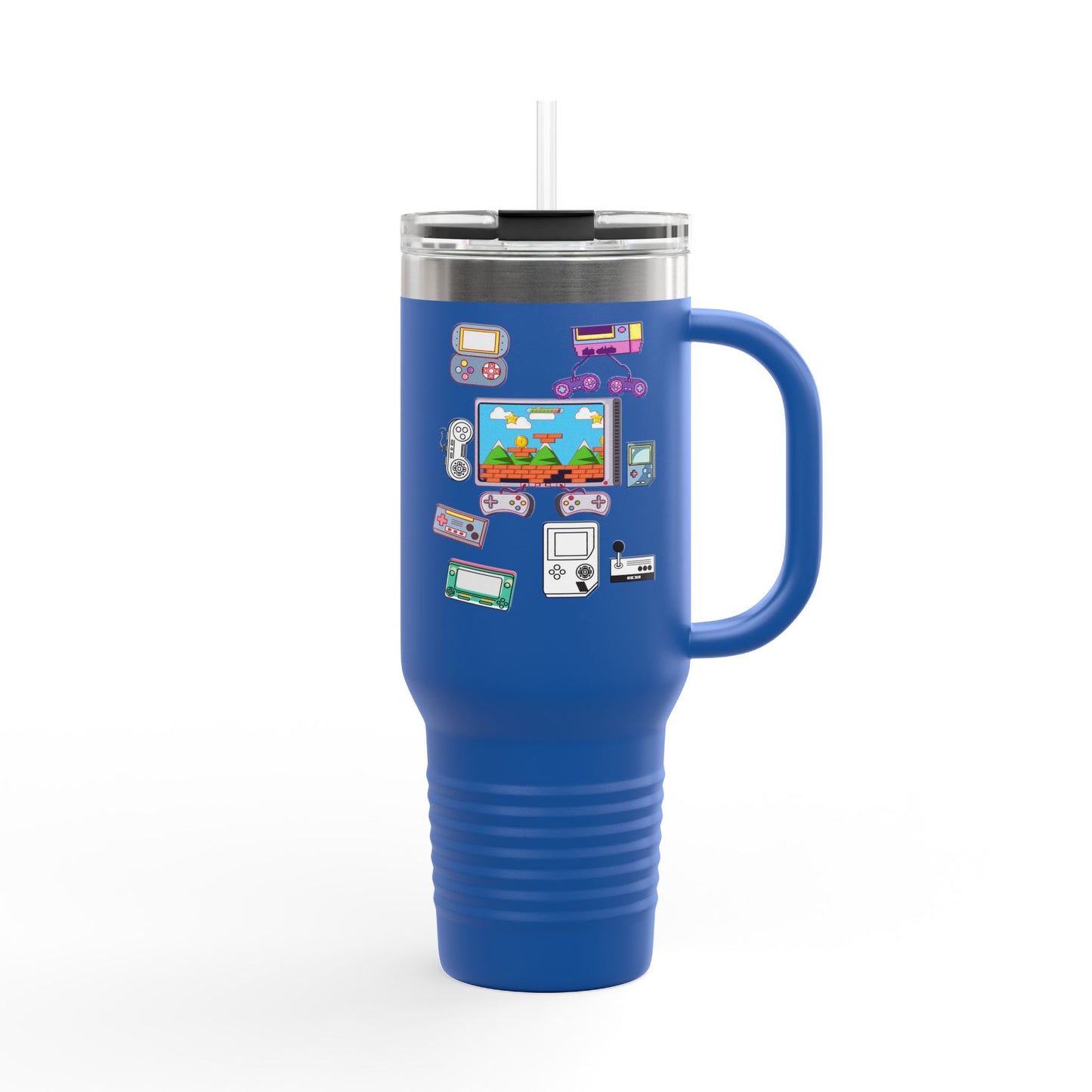 Retro Gamer Insulated Travel Mug - 40oz, Perfect Gift for Gaming Enthusiasts