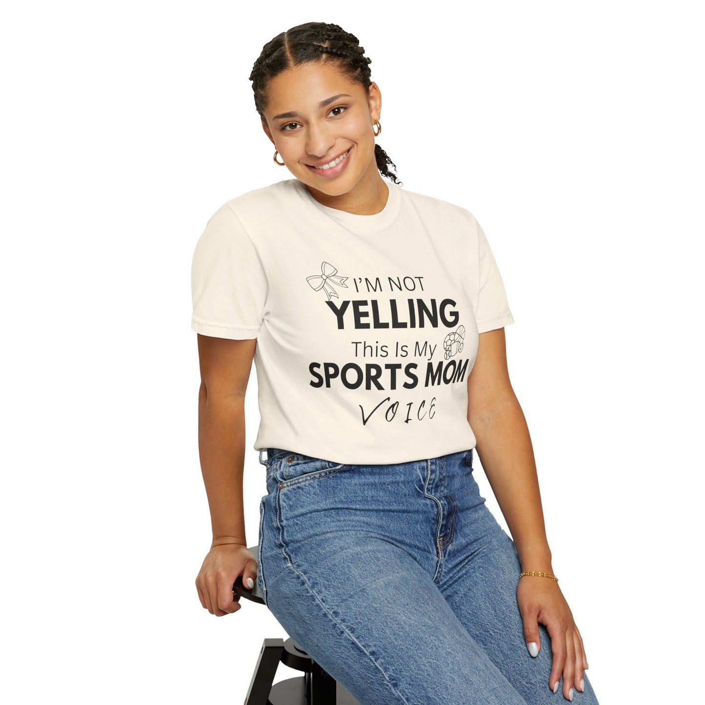 Sports Mom Voice T-Shirt - Unisex Garment-Dyed Tee for Active Moms