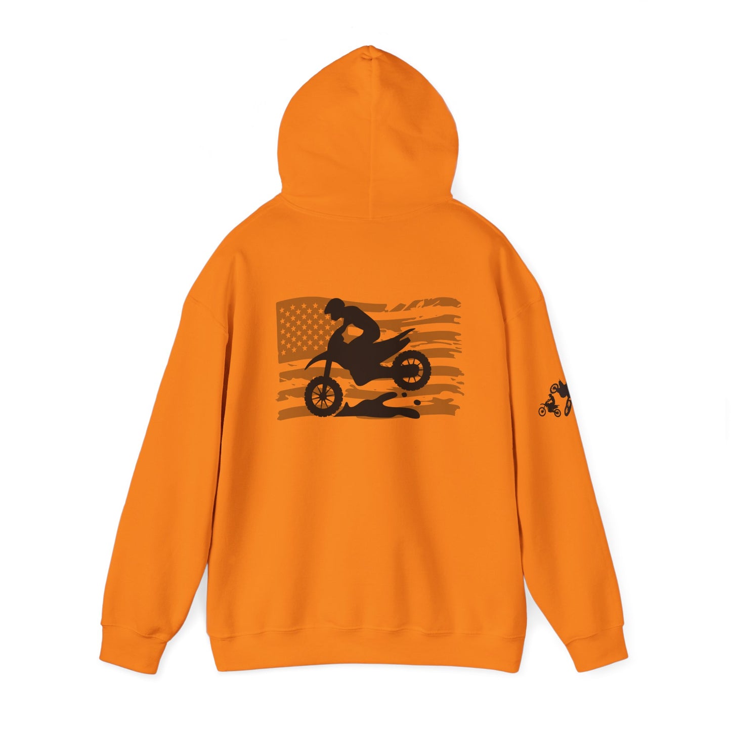 Race Mom America Unisex Heavy Blend™ Hoodie - Perfect Gift for Motocross Enthusiasts