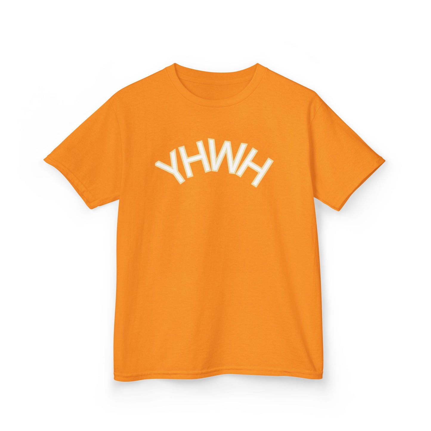 YHWH Kids Heavy Cotton Tee - Faith-Inspired Black T-Shirt for Everyday Wear