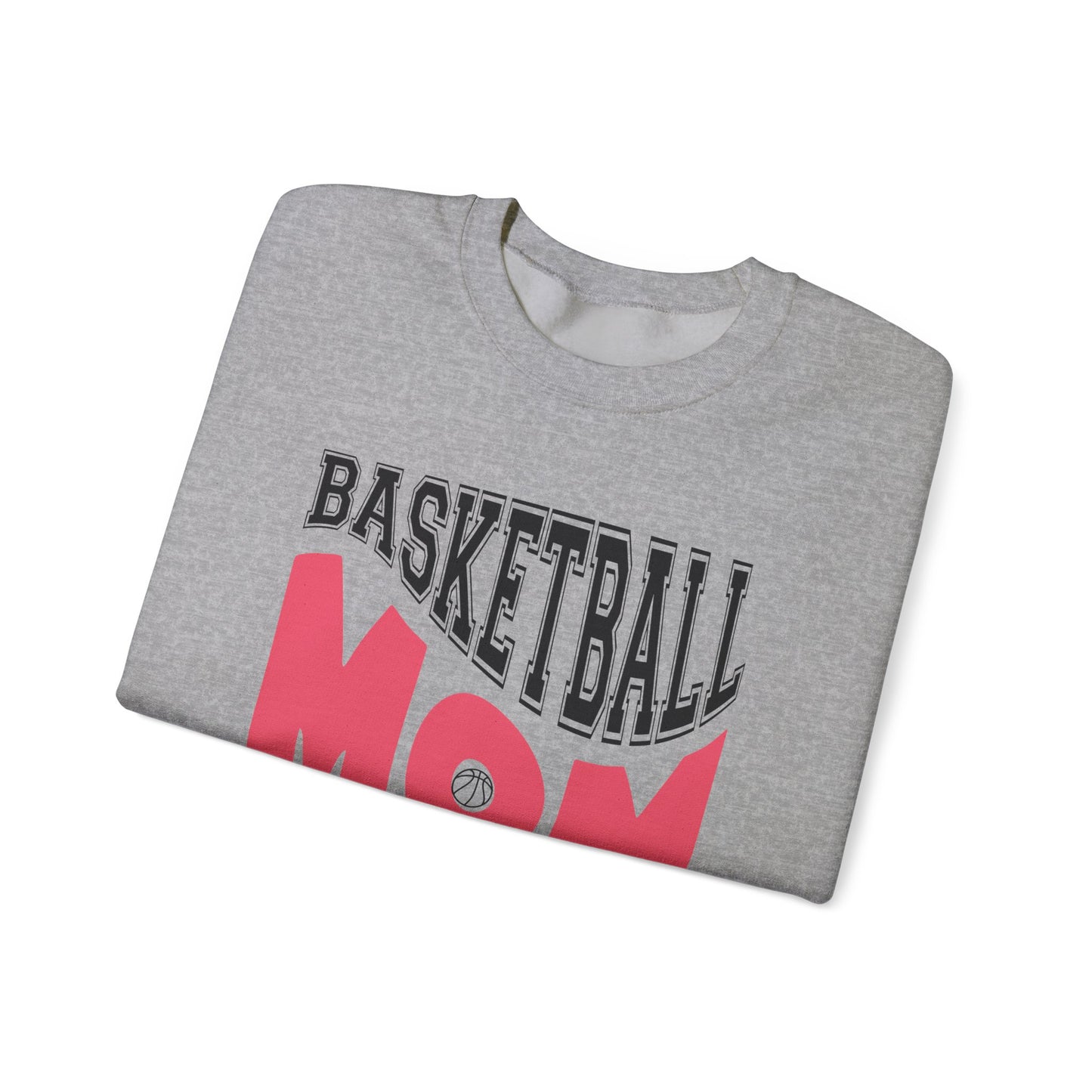 Basketball Mom Unisex Heavy Blend™ Crewneck Sweatshirt - Perfect Gift for Sports Moms