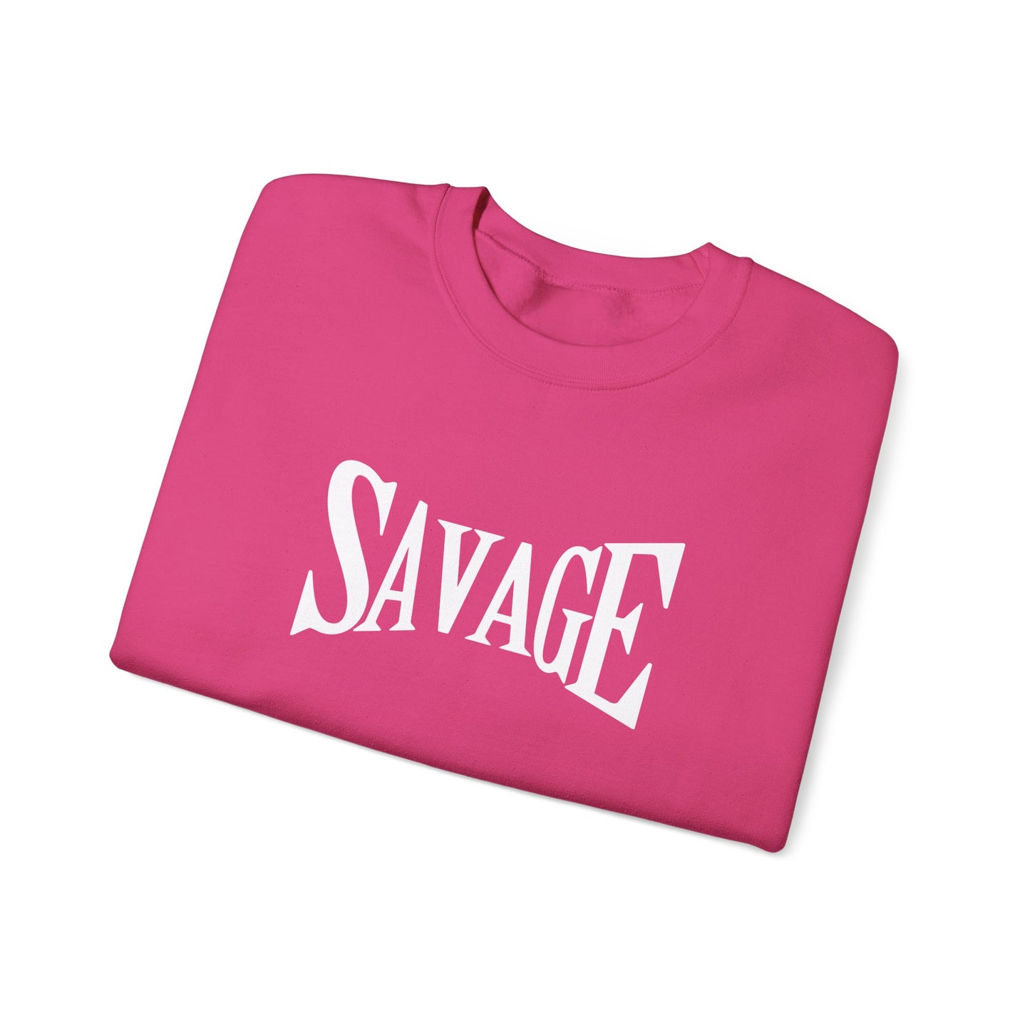 Savage - Unisex Heavy Blend™ Cozy Crewneck Sweatshirt - Perfect for Casual Days and Celebrations