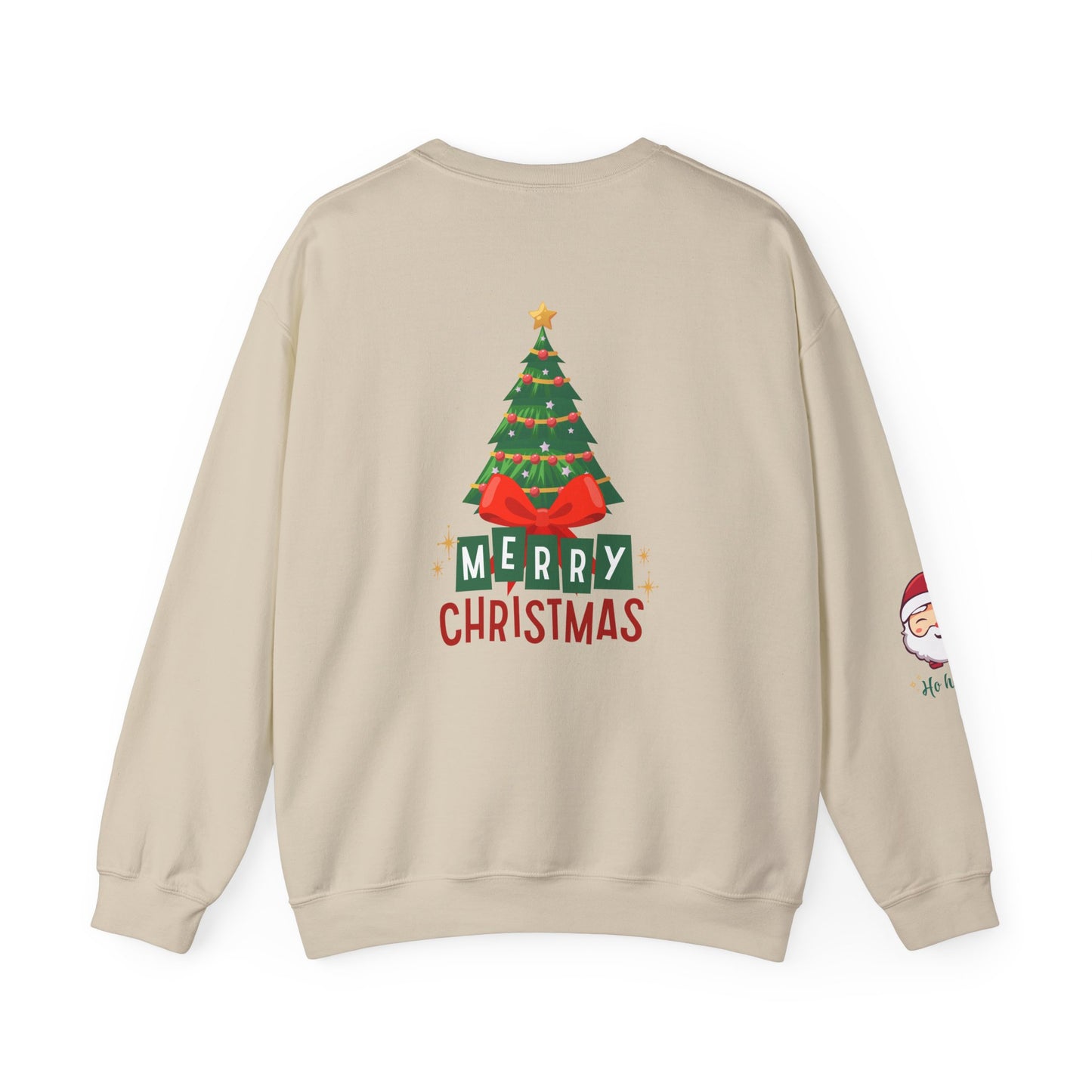 Merry Christmas Holly Jolly Crewneck Sweatshirt - Unisex Holiday Design