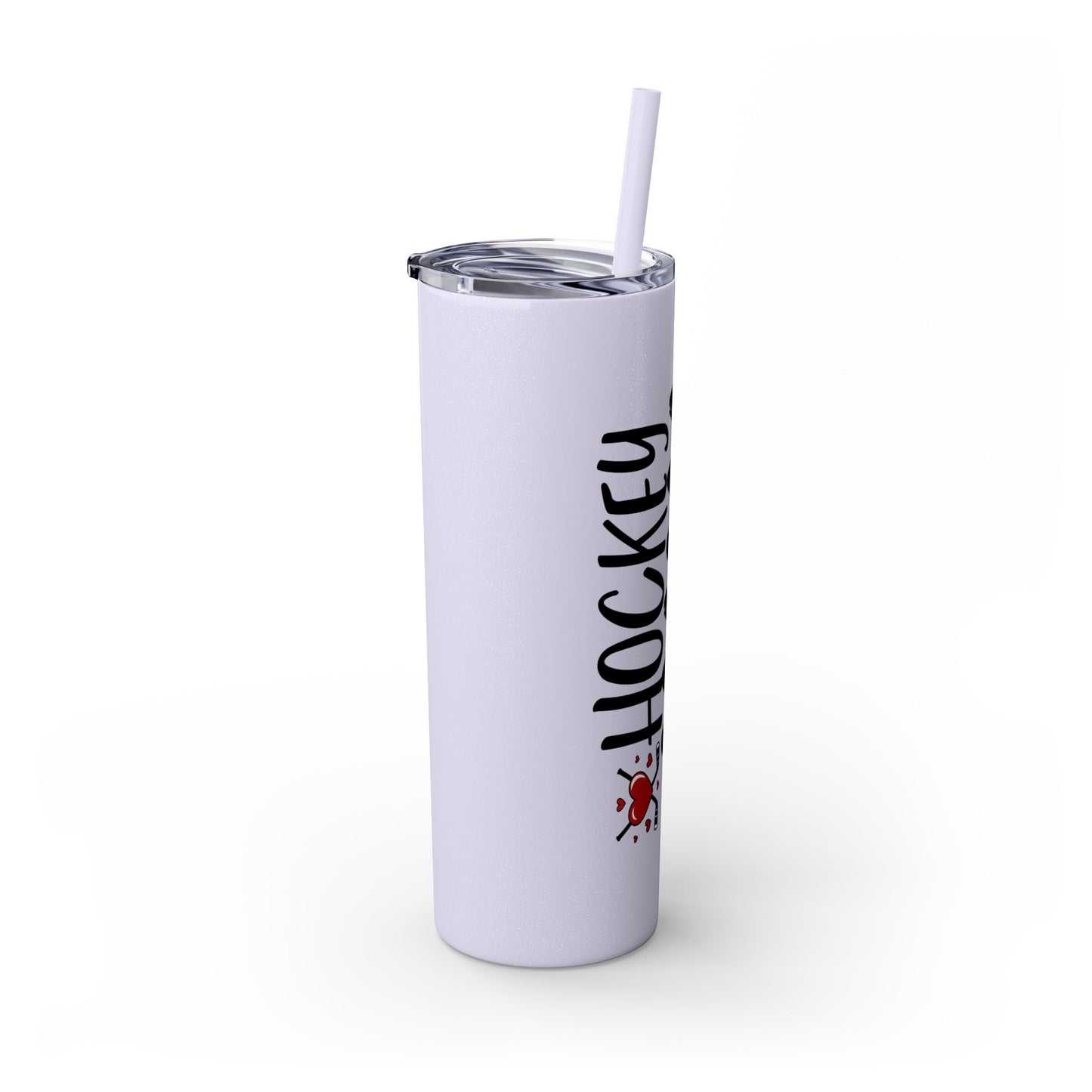 Hockey Mama 20oz Skinny Tumbler with Straw - Perfect Gift for Sports Moms