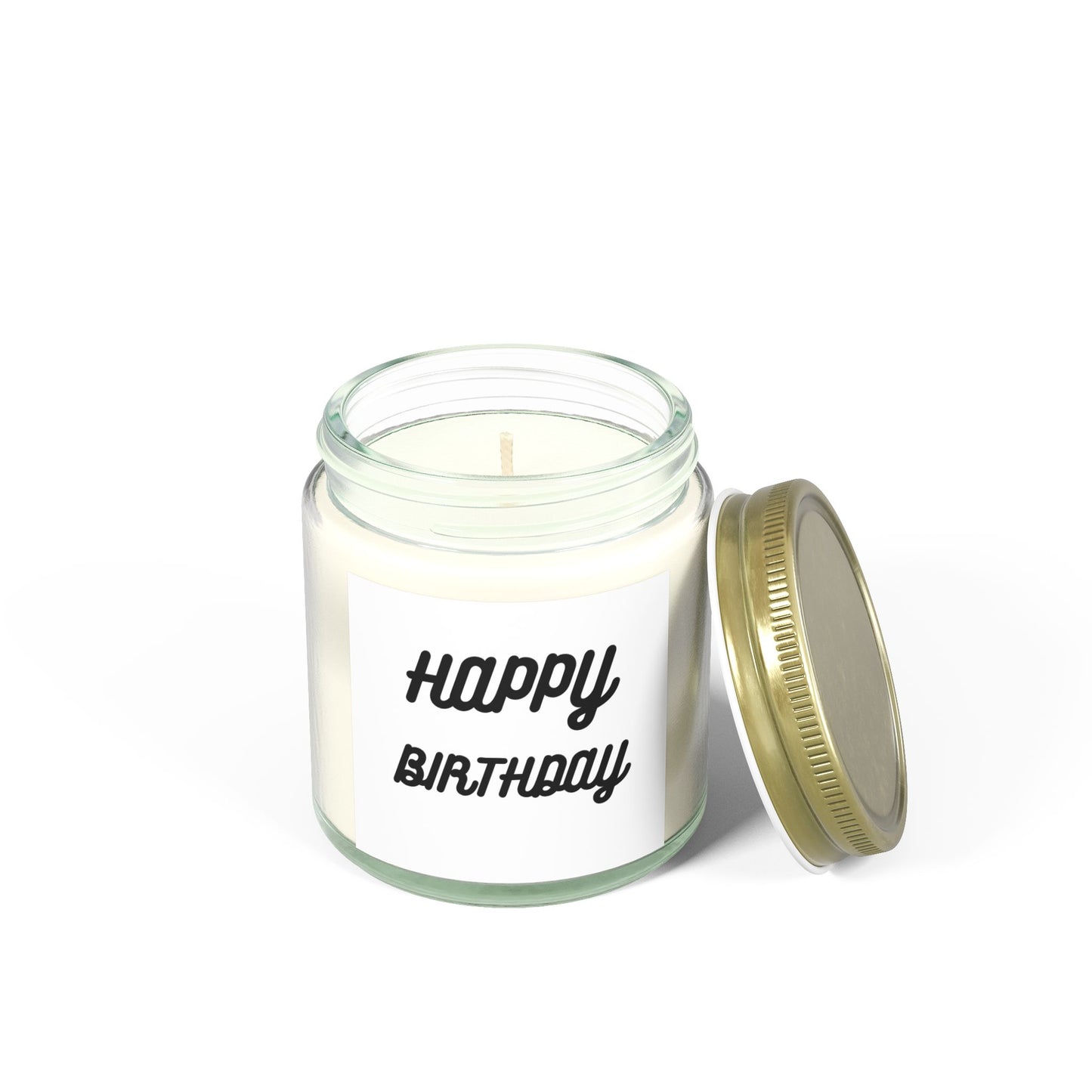 Happy Birthday Scented Candle - Coconut Apricot Wax (4oz, 9oz)