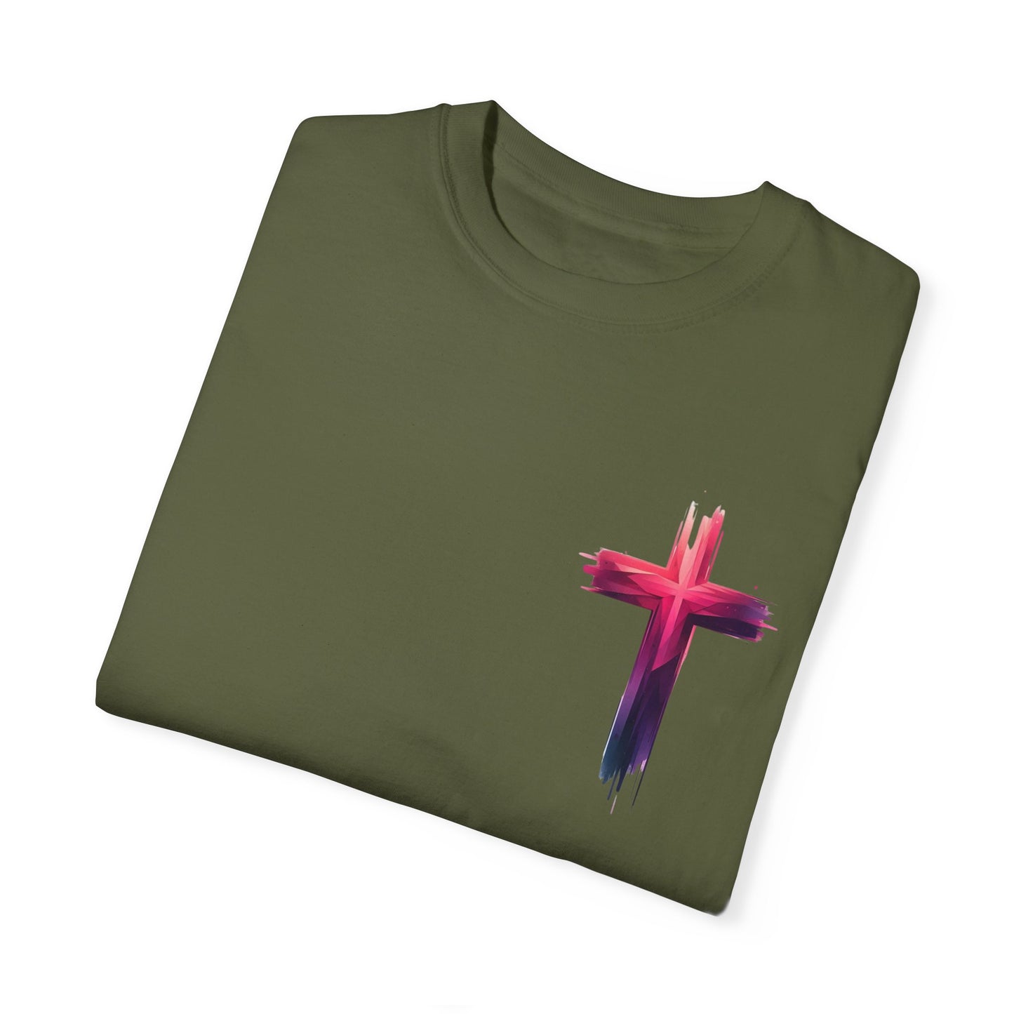 Vibrant Lion & Cross Unisex T-Shirt - Faith-Inspired Tees for Everyday Wear