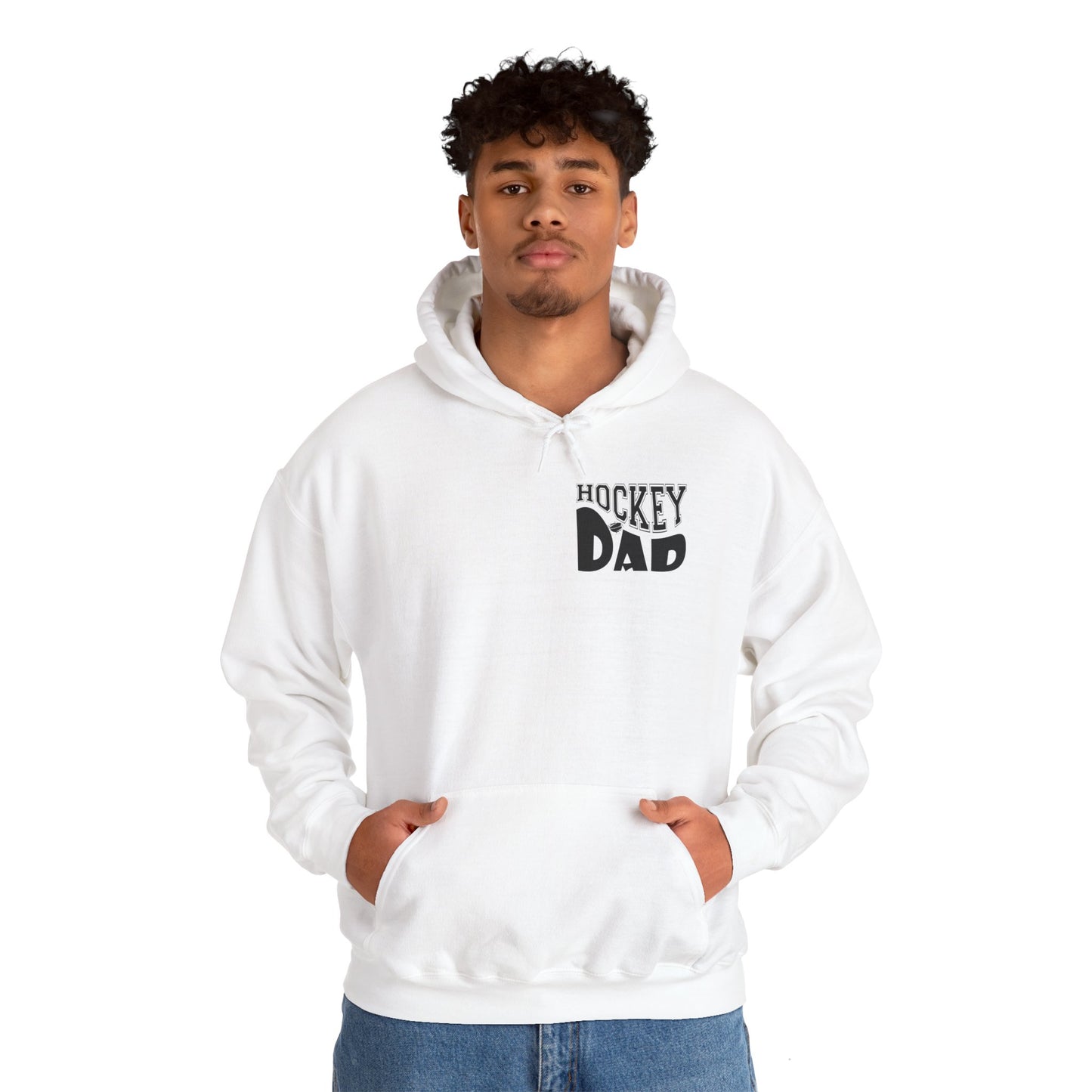 Hockey America Dad Unisex Hooded Sweatshirt - Patriotic Sportswear