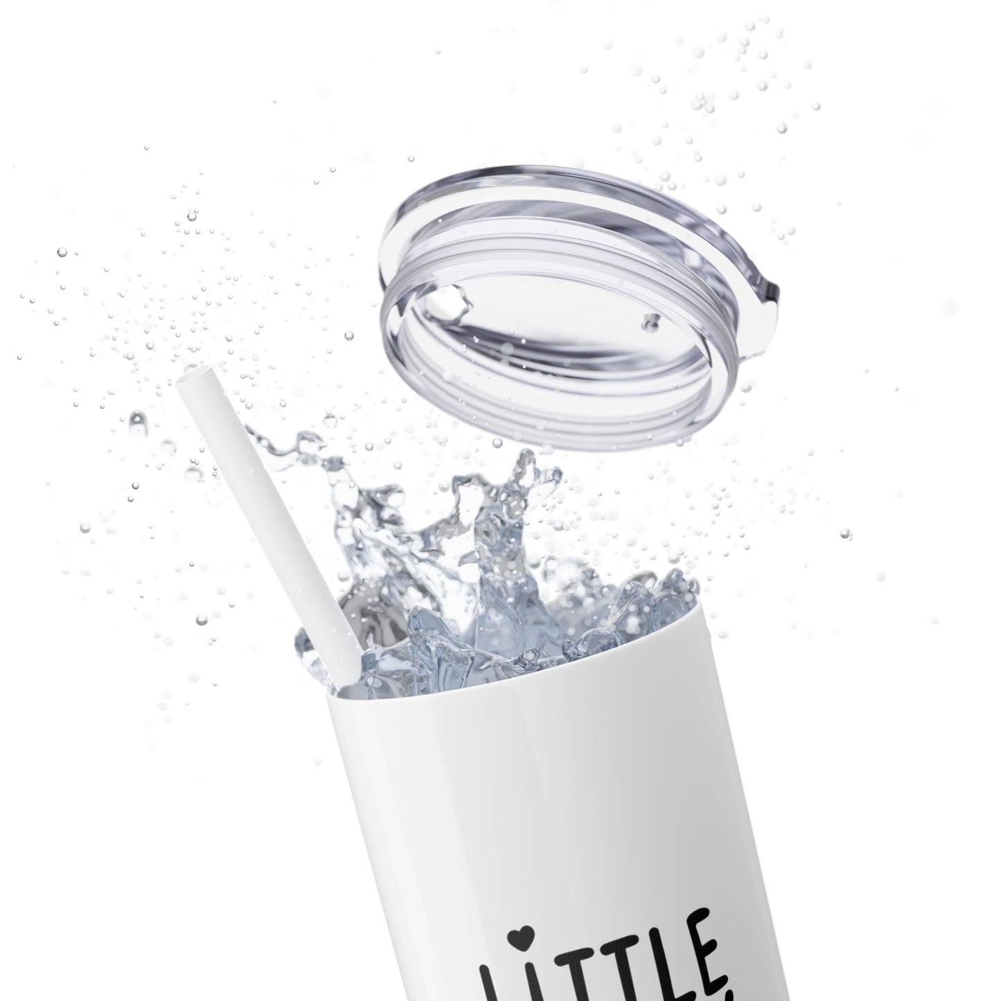 Little Sister Skinny Tumbler with Straw, 20oz - Perfect Gift for Siblings