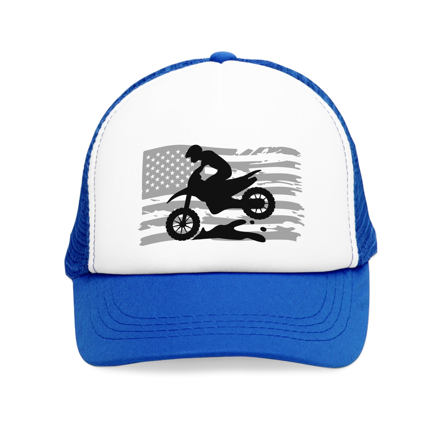 Patriotic Motocross Mesh Cap - Perfect for Riders and Fans