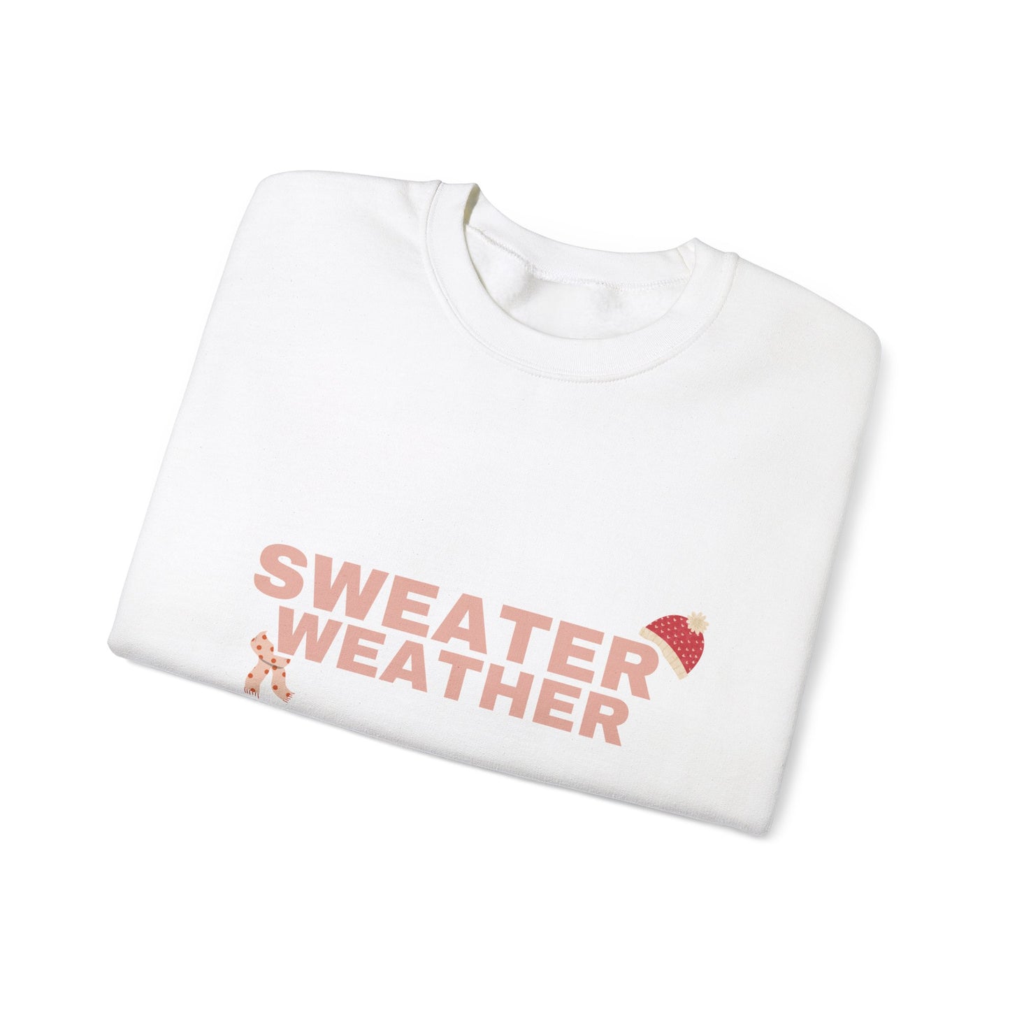 Sweater Weather pink ink - Unisex Heavy Blend™ Crewneck Sweatshirt