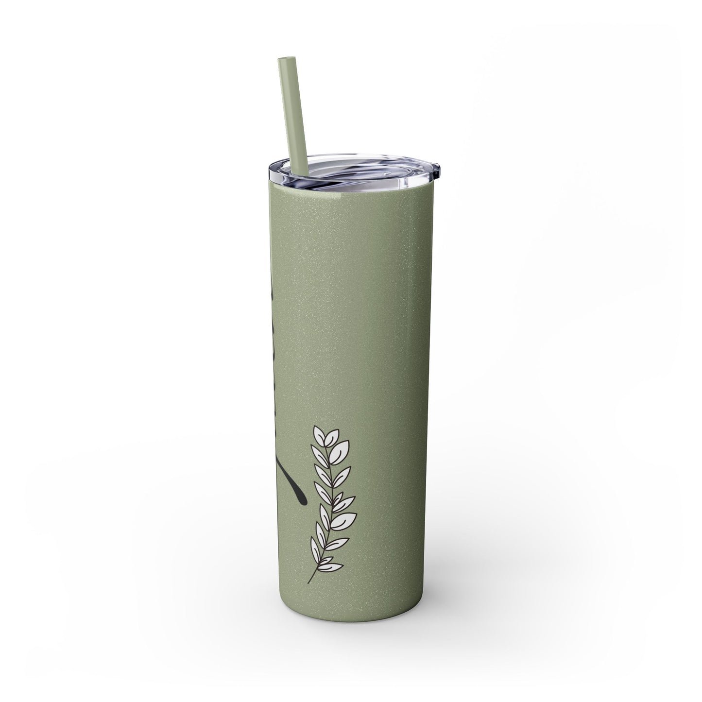 Inspirational Faith Skinny Tumbler with Straw | 20oz Drinkware