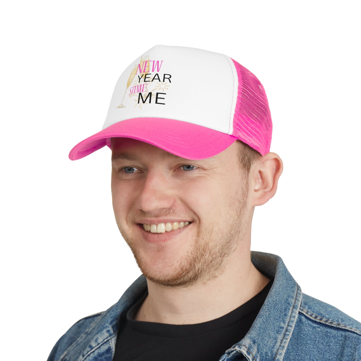 New Year Same Me Celebration Mesh Cap | Fun Party Hat for Festive Events