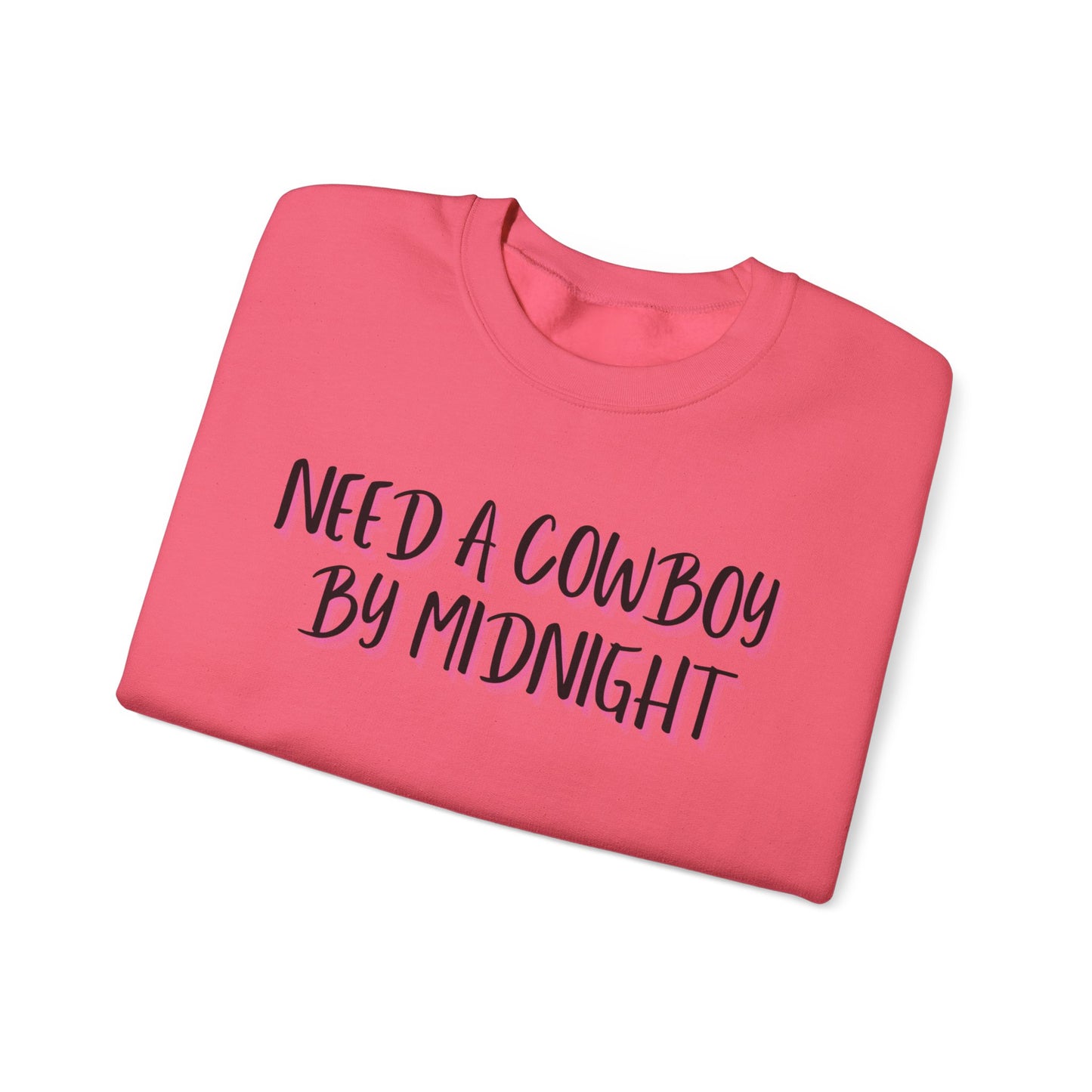 New Years Need a Cowboy by Midnight Unisex Crewneck Sweatshirt - Cozy Casual Wear