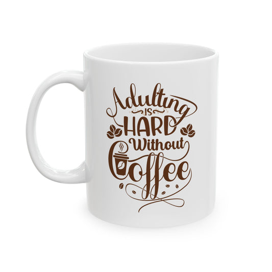 Cute Coffee Lover Ceramic Mug - Perfect Gift for Café Enthusiasts