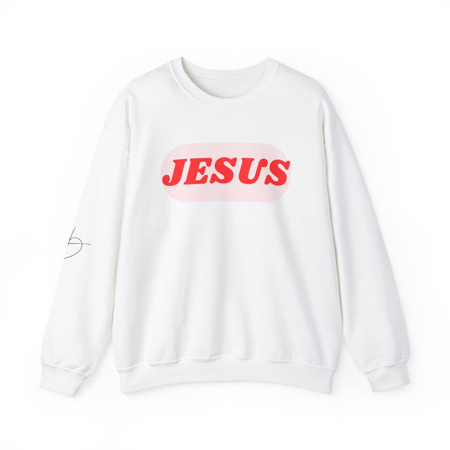 Faith-Inspired Unisex Crewneck Sweatshirt - JESUS Graphic