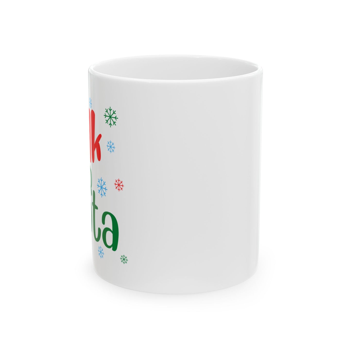 Milk for Santa Ceramic Mug - Holiday Gift for Kids