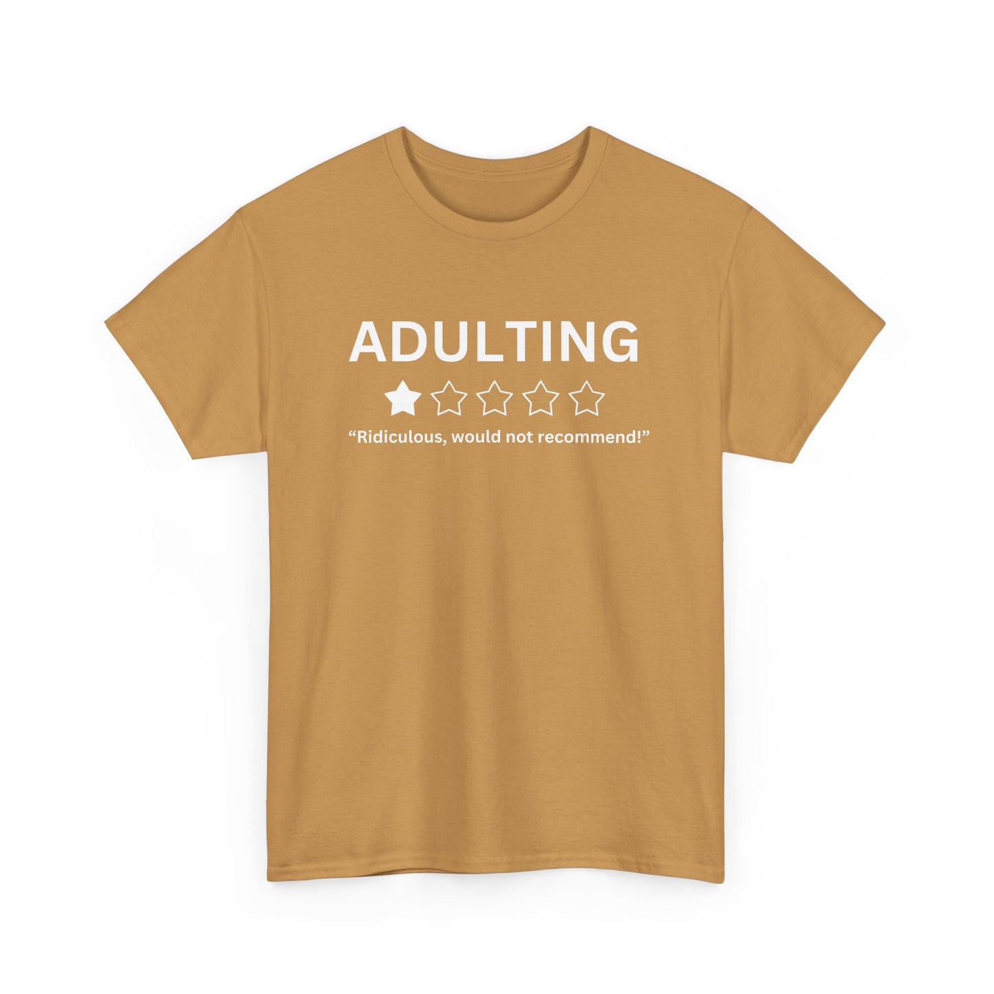 Humorous Adulting Tee, Funny Gift for New Adults, Black Graphic Tee, Casual Wear, Perfect for Birthdays, Graduation