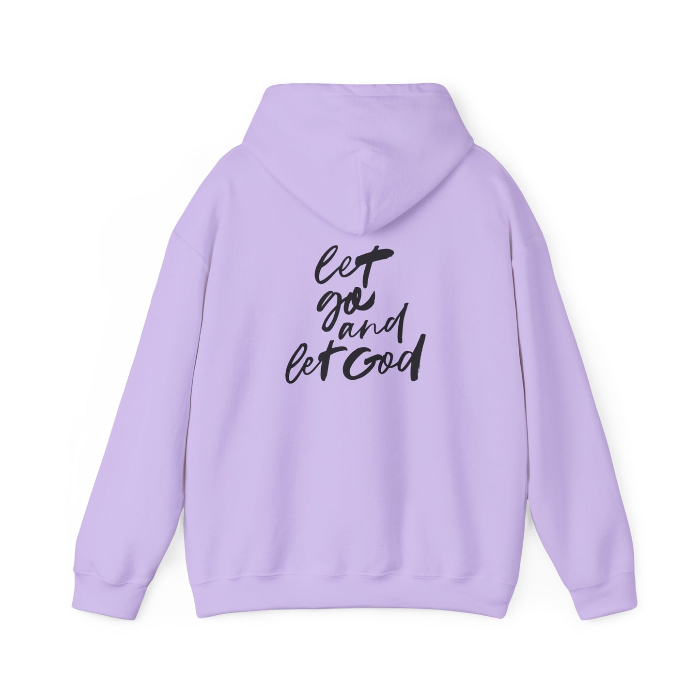 Inspirational Unisex Heavy Blend™ Hooded Sweatshirt - 'Let Go and Let God'