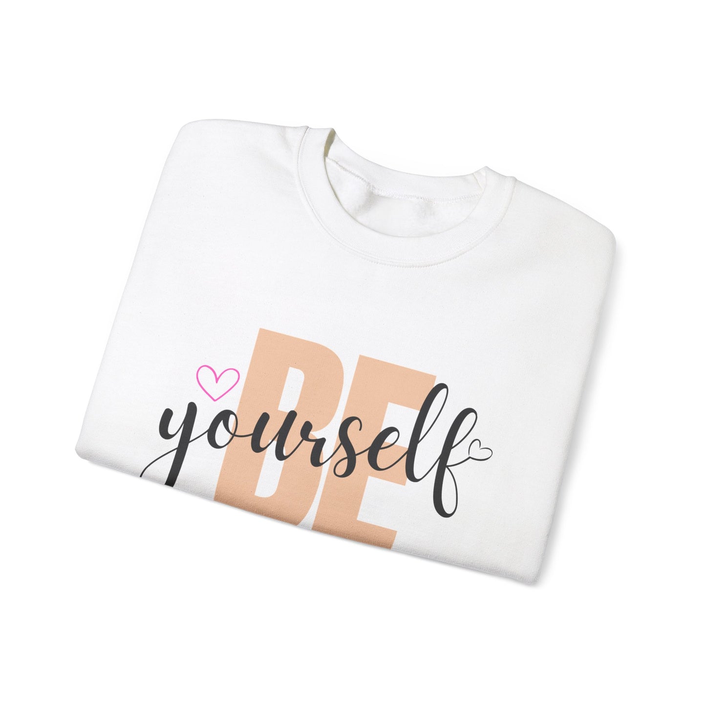 Inspirational Crewneck Sweatshirt - 'Be Yourself' - Unisex Heavy Blend™