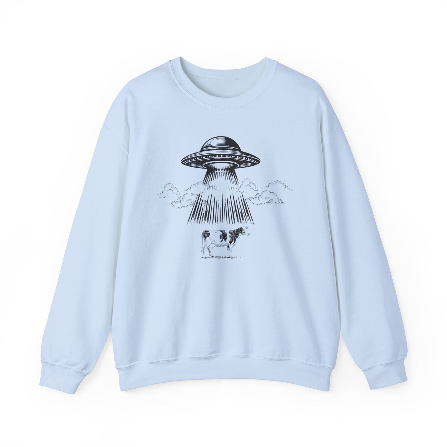 Alien Abduction Unisex Heavy Blend™ Crewneck Sweatshirt - Fun Graphic for Casual Comfort