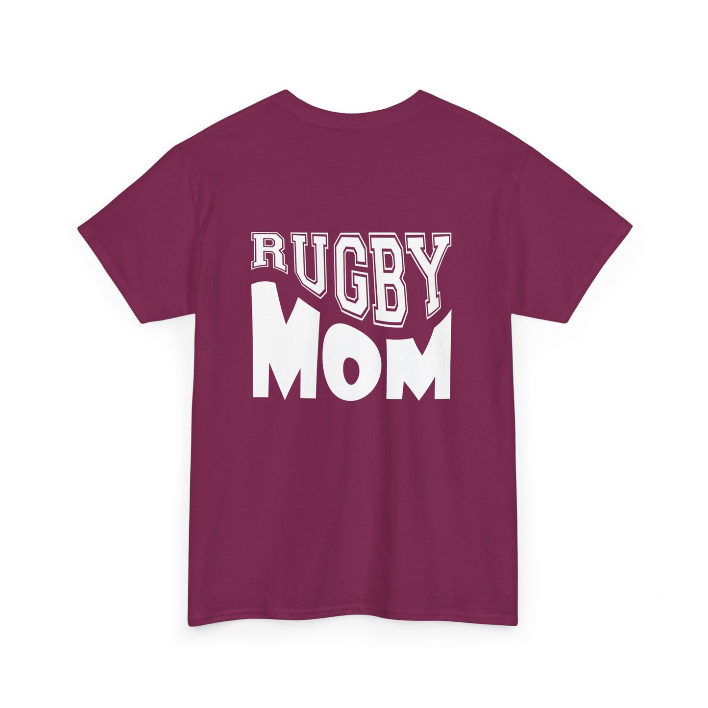 Rugby Mom Unisex Heavy Cotton Tee - Sporty Graphic T-shirt for Rugby Fans