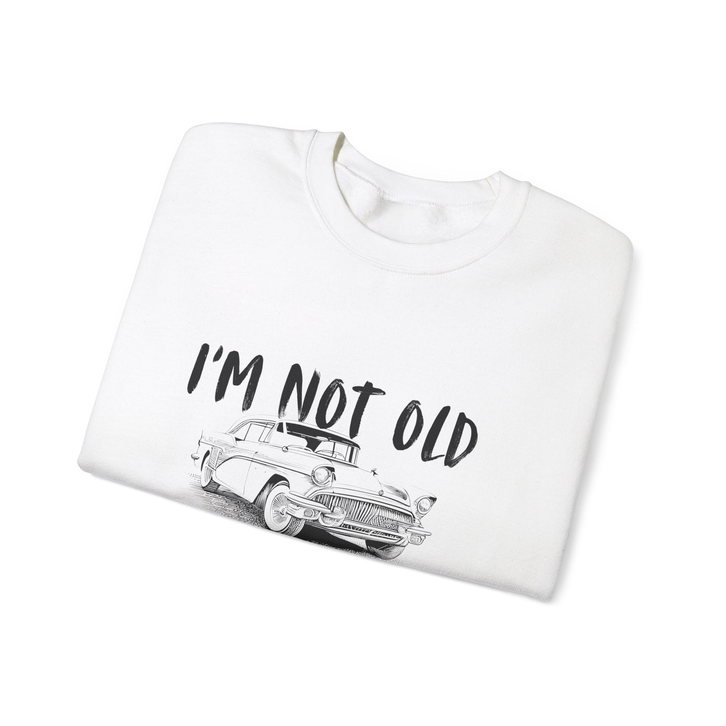 Classic Vibes Unisex Crewneck Sweatshirt - 'I'm Not Old, I'm a Classic'