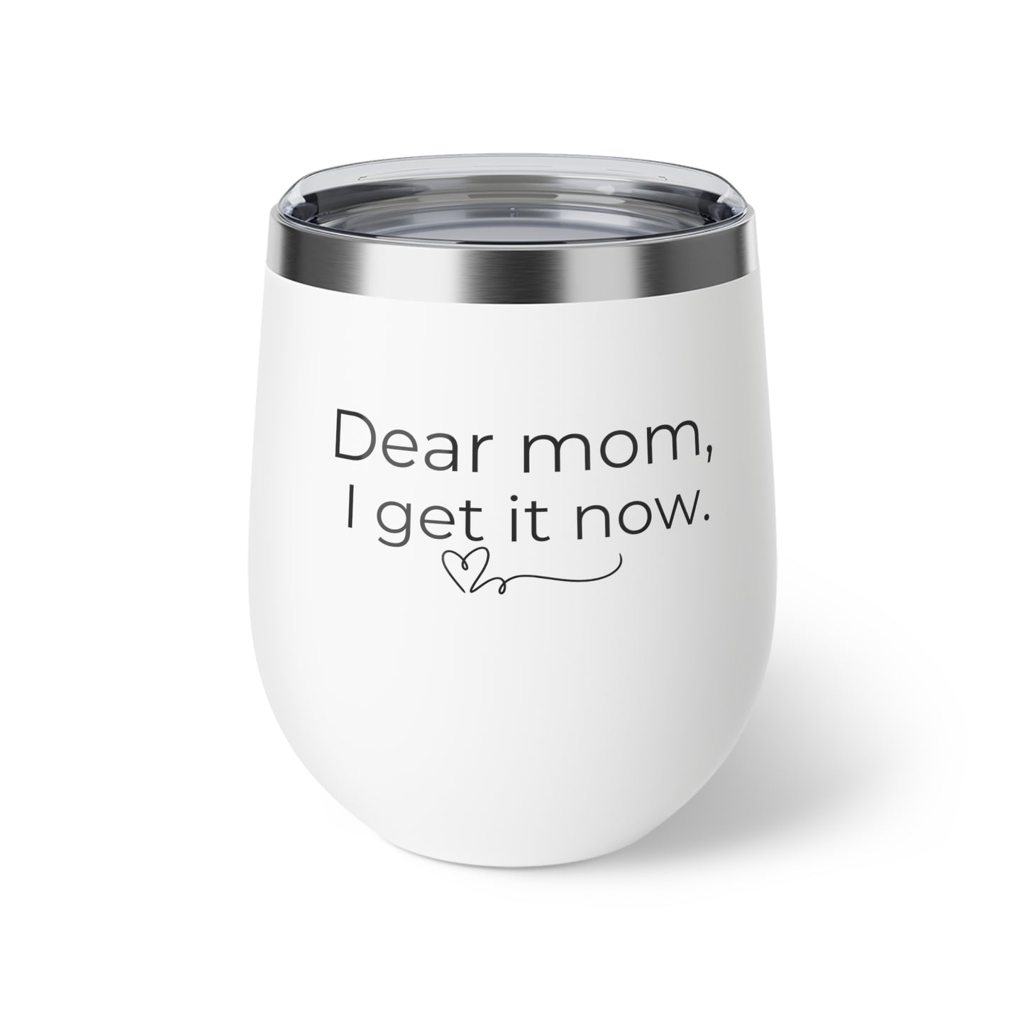 Mom Appreciation Copper Insulated Cup – 12oz with Heartfelt Message