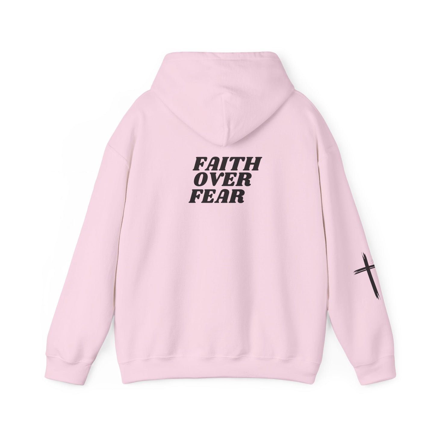 Faith Over Fear Unisex Heavy Blend™ Hoodie - Inspirational Motivational Sweatshirt