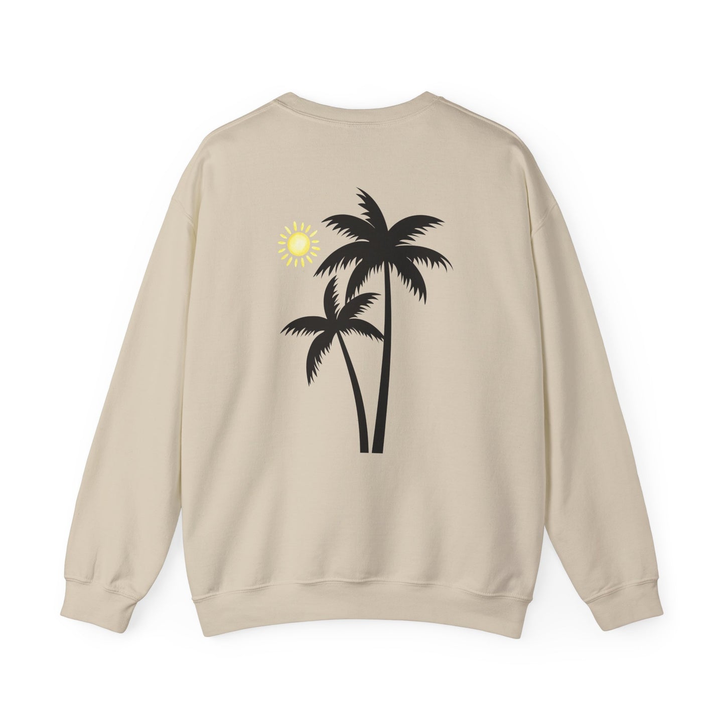 Tropical Vibes Crewneck Sweatshirt - Cool Pineapple and Palm Tree Design