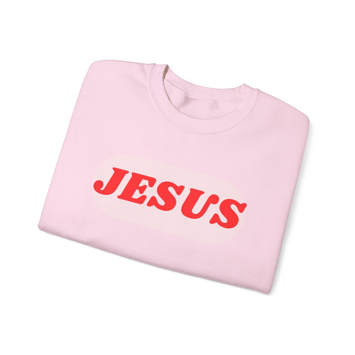 Faith-Inspired Unisex Crewneck Sweatshirt - JESUS Graphic