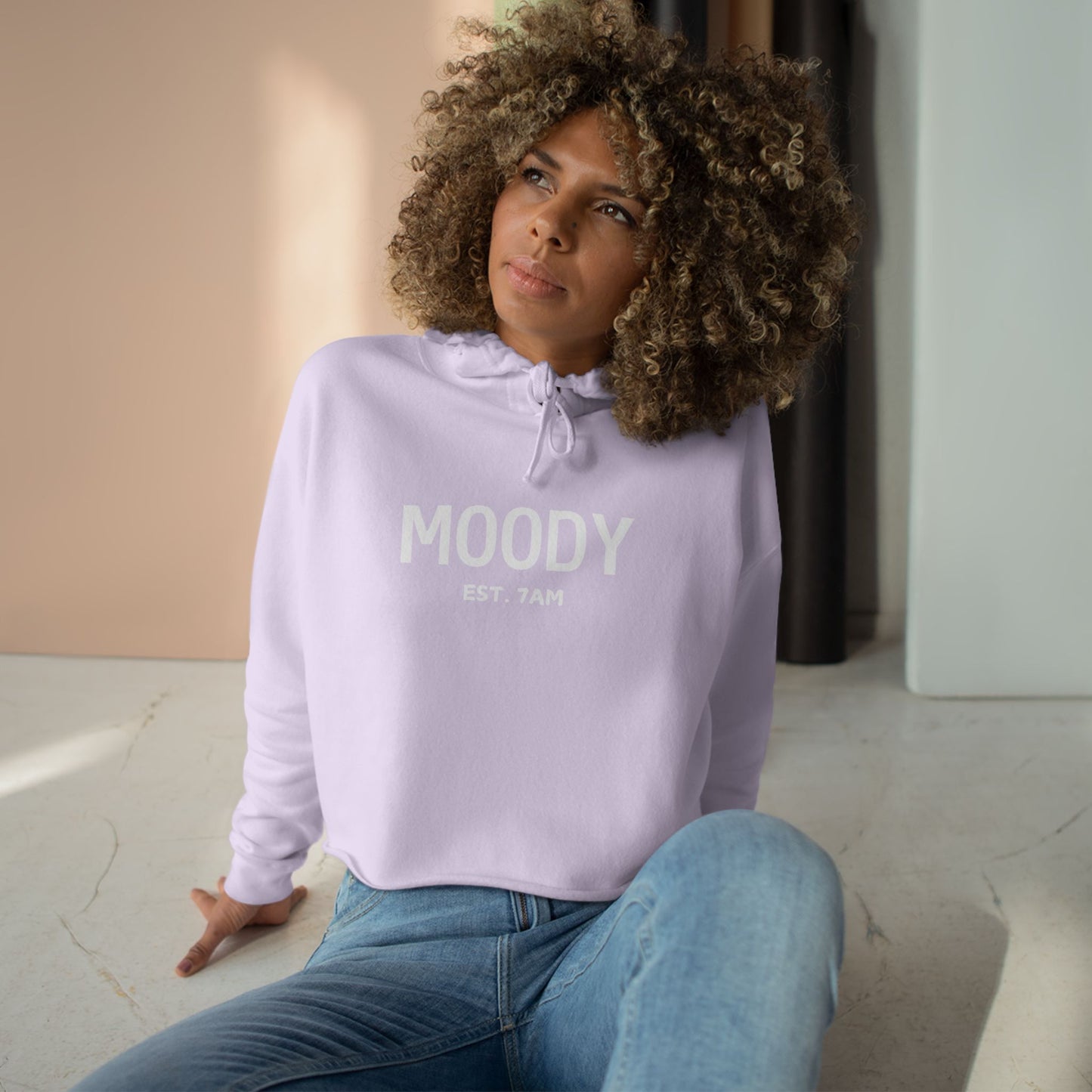 Moody Crop Hoodie - Stylish and Comfy Casual Wear for Every Mood