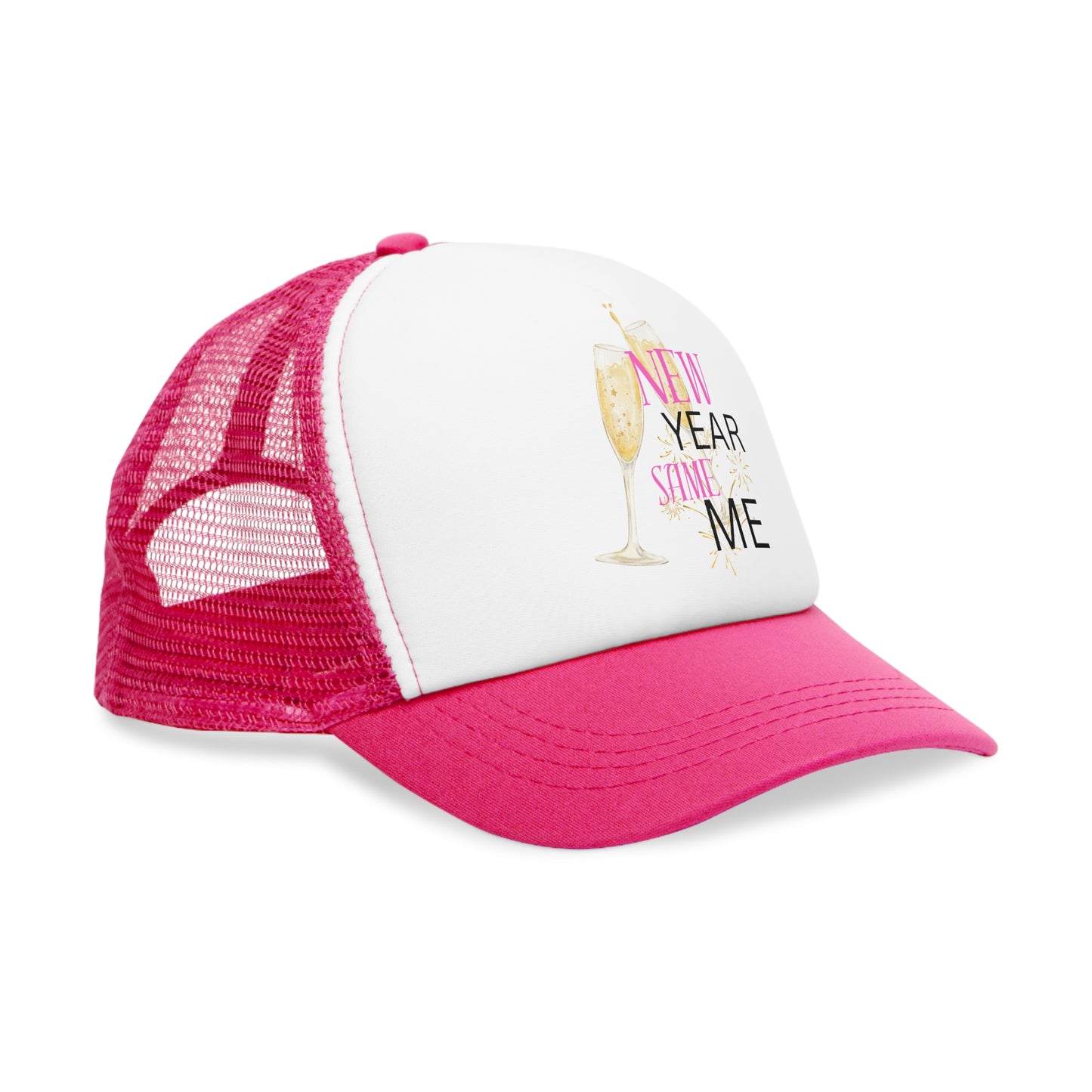 New Year Same Me Celebration Mesh Cap | Fun Party Hat for Festive Events