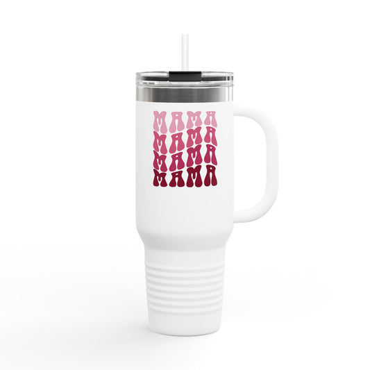 Pink Mama - 40oz with Fun Design, Perfect for Travel & Daily Commutes