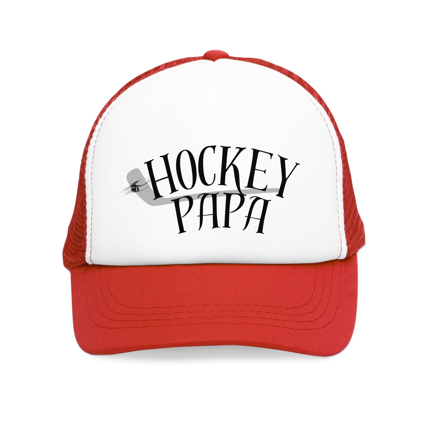 Hockey Papa Mesh Cap - Perfect Gift for Dads Who Love Hockey