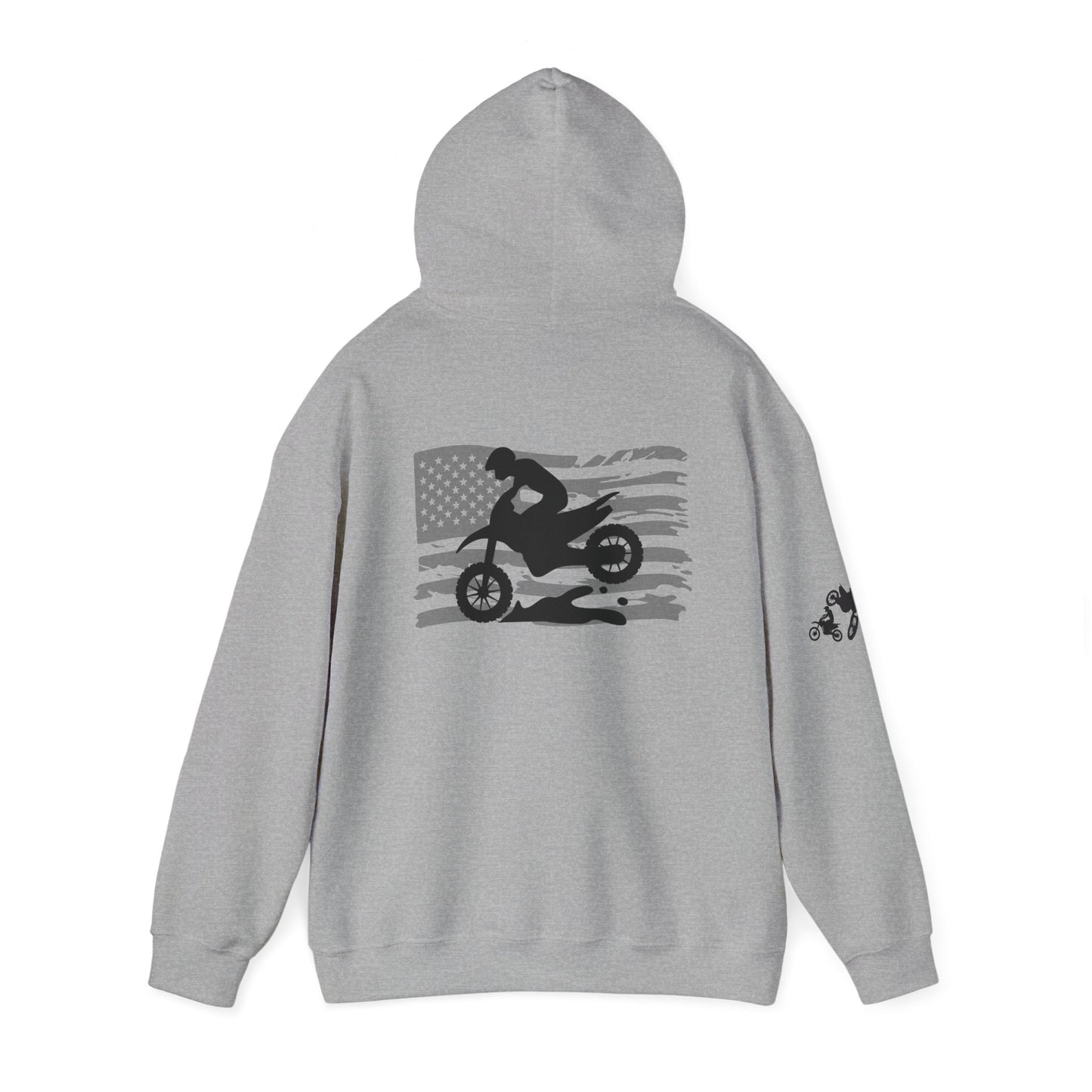 Race Dad Unisex Heavy Blend™ Hoodie - Perfect Gift for Motorbike Enthusiasts