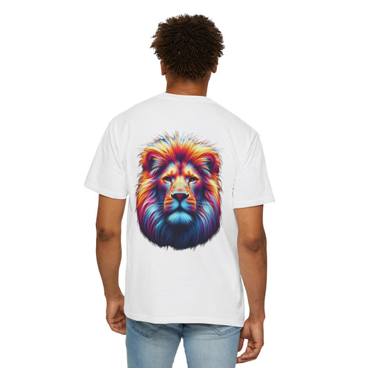 Vibrant Lion & Cross Unisex T-Shirt - Faith-Inspired Tees for Everyday Wear