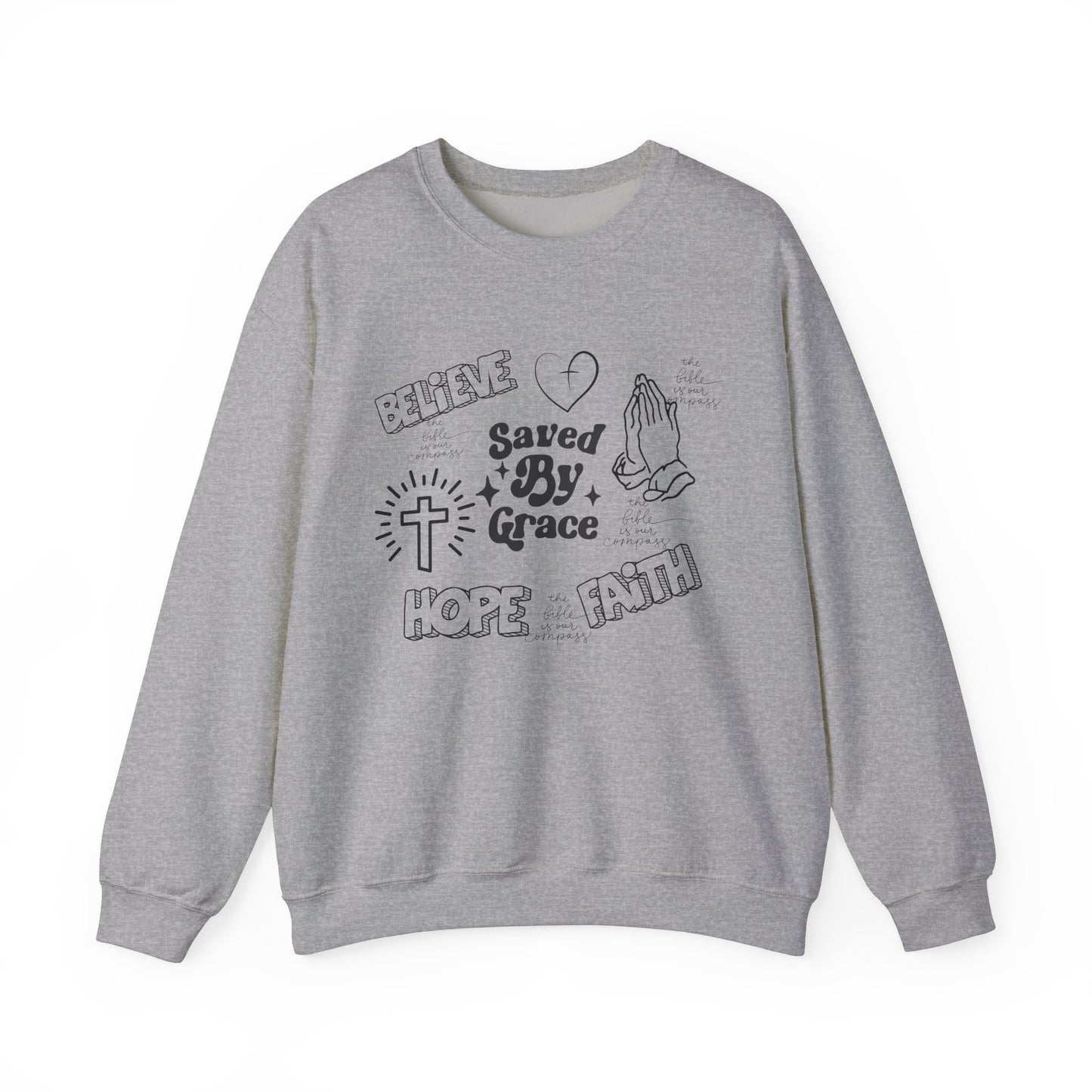 Faith & Grace Crewneck Sweatshirt - Unisex Heavy Blend™ - Perfect for Everyday Inspiration