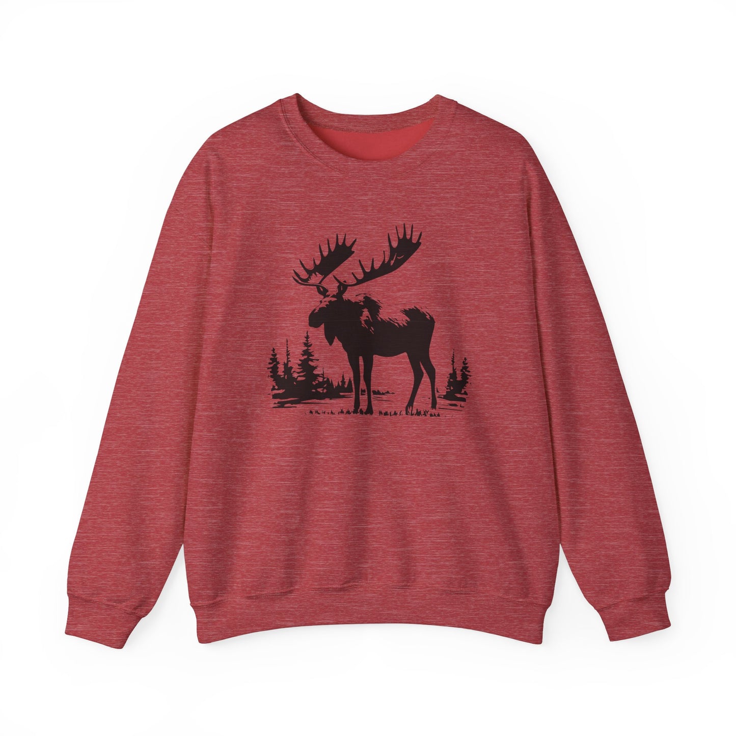 Moose Graphic Unisex Crewneck Sweatshirt - Cozy Nature Apparel