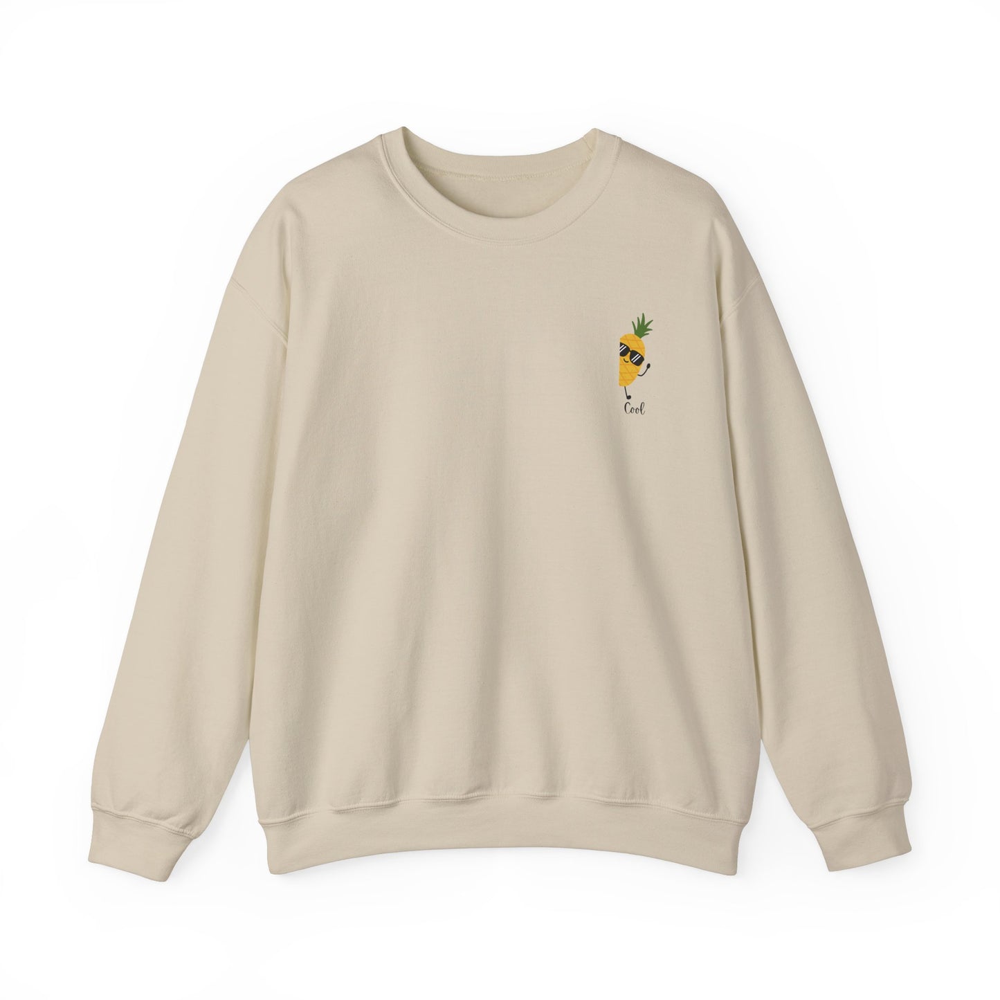 Tropical Vibes Crewneck Sweatshirt - Cool Pineapple and Palm Tree Design