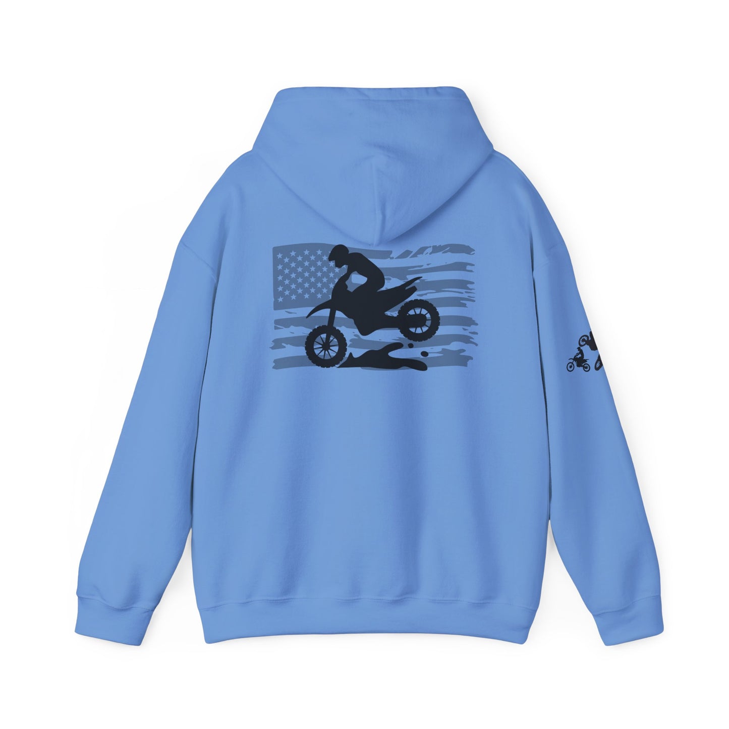 Race Mom America Unisex Heavy Blend™ Hoodie - Perfect Gift for Motocross Enthusiasts