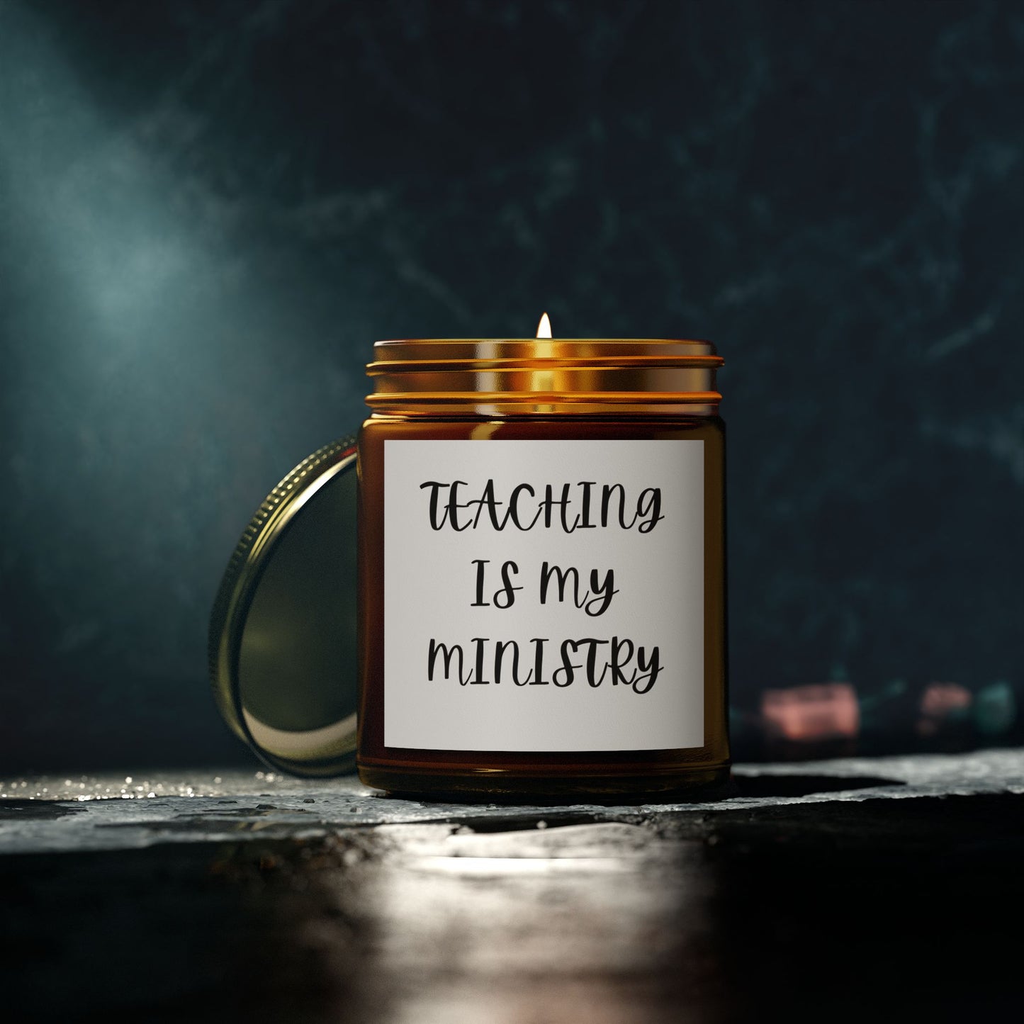 Teaching is My Ministry Scented Candles - Coconut Apricot Wax (4oz, 9oz)