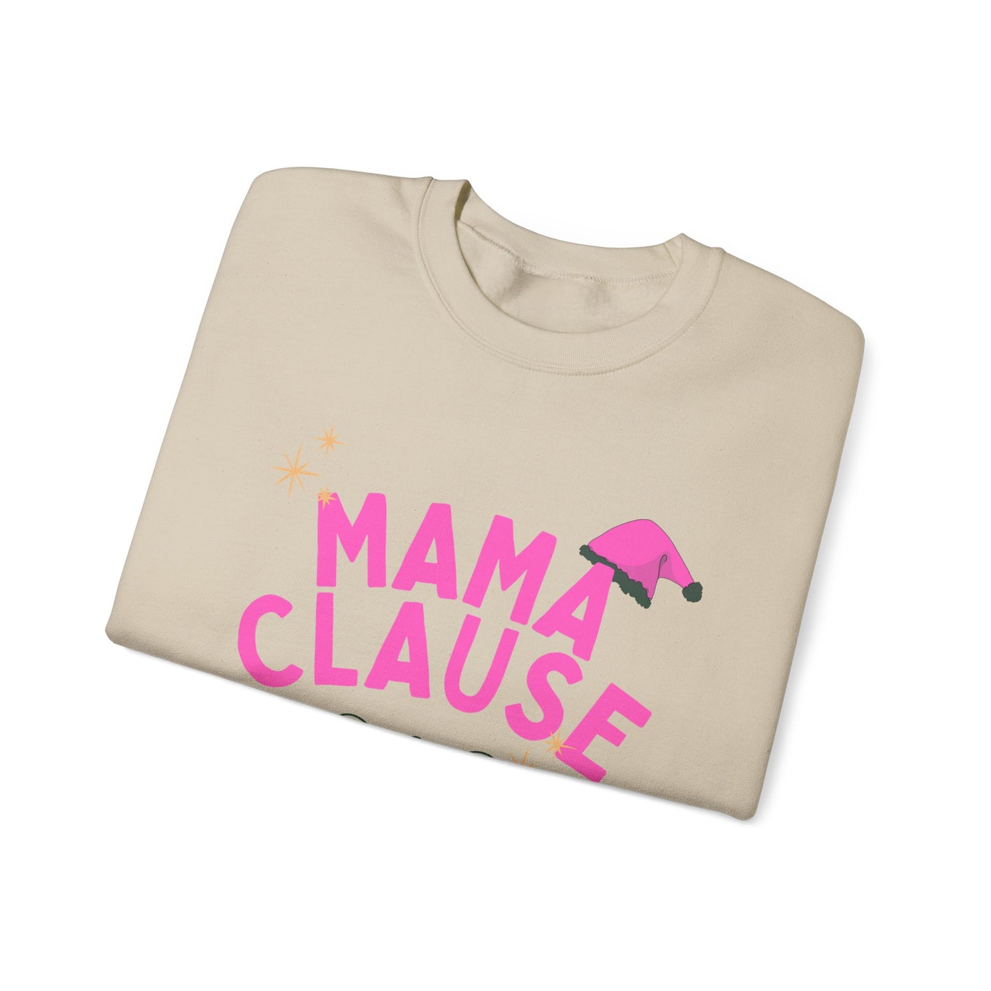 Mama Clause Merry & Bright Unisex Crewneck Sweatshirt