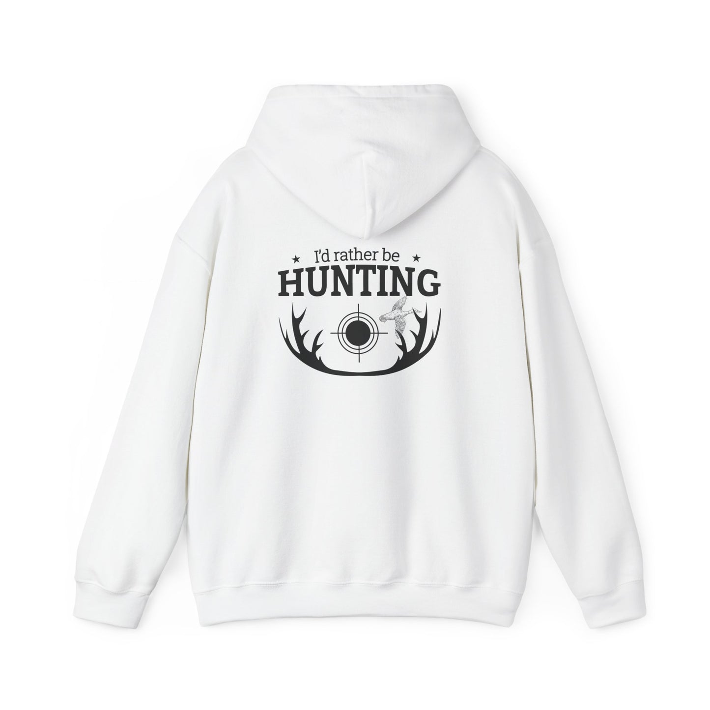 I'd Rather Be Hunting Unisex Heavy Blend Hoodie - Comfortable Outdoor Apparel