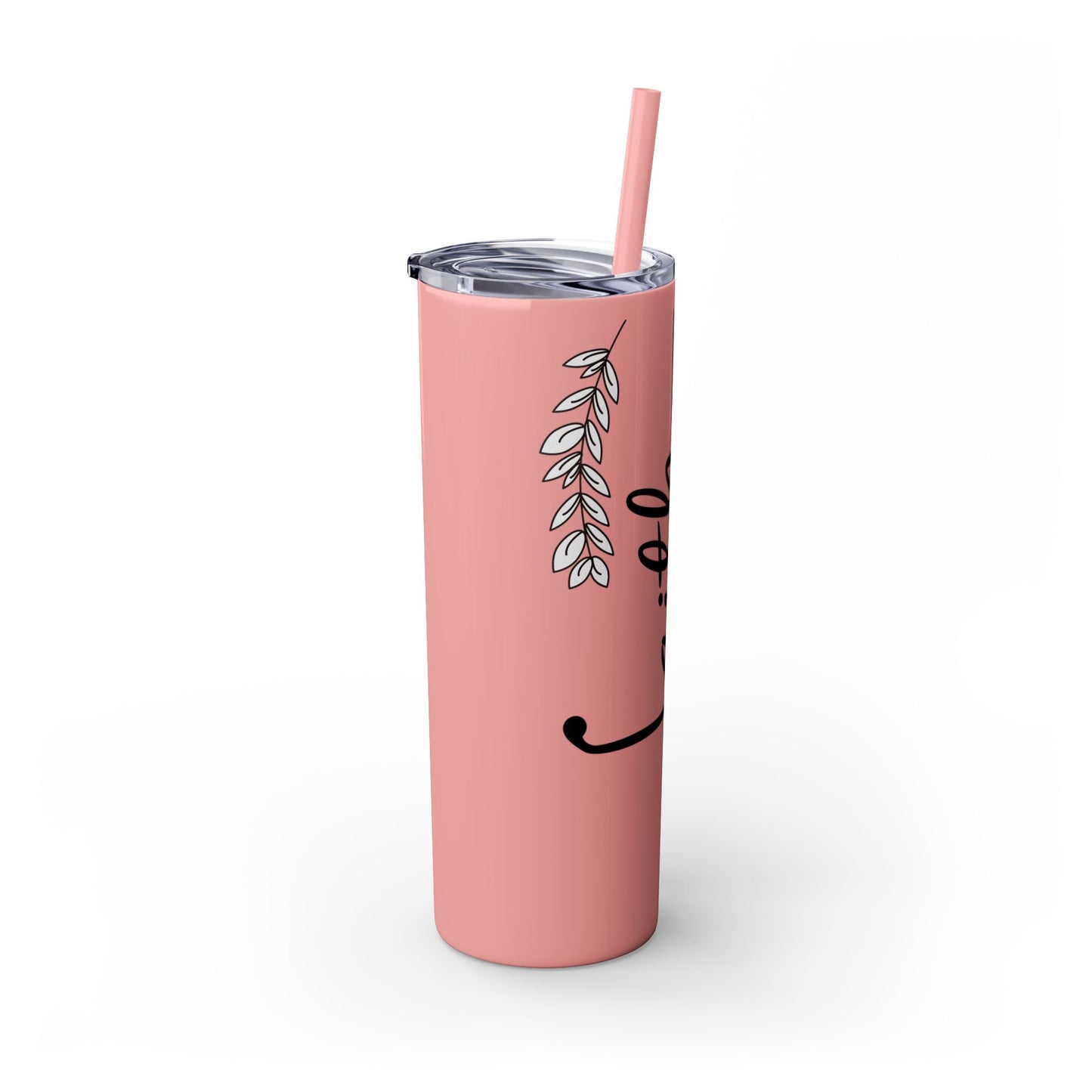 Inspirational Faith Skinny Tumbler with Straw | 20oz Drinkware